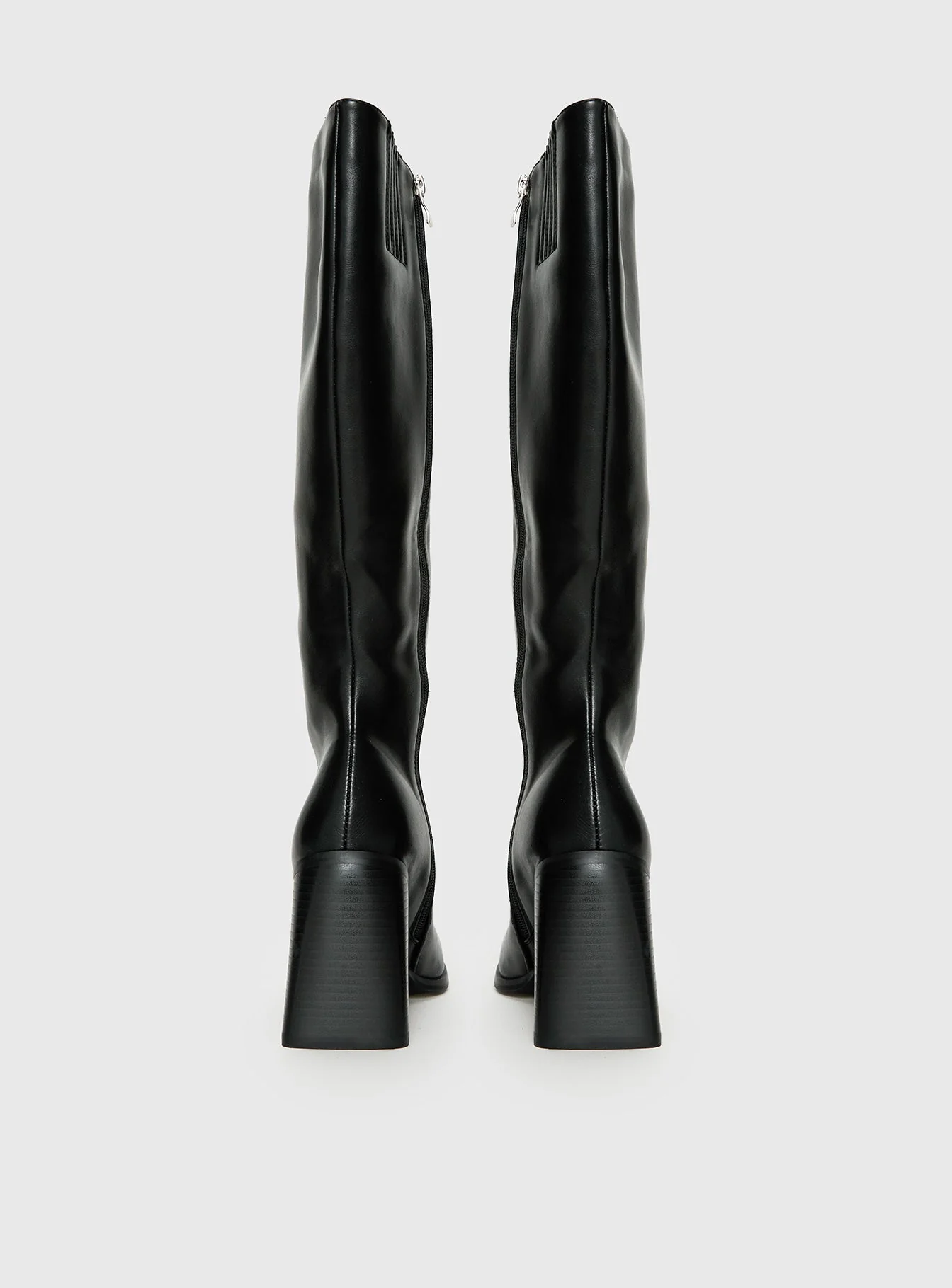 Renzo Knee High Boots Black - Image 4