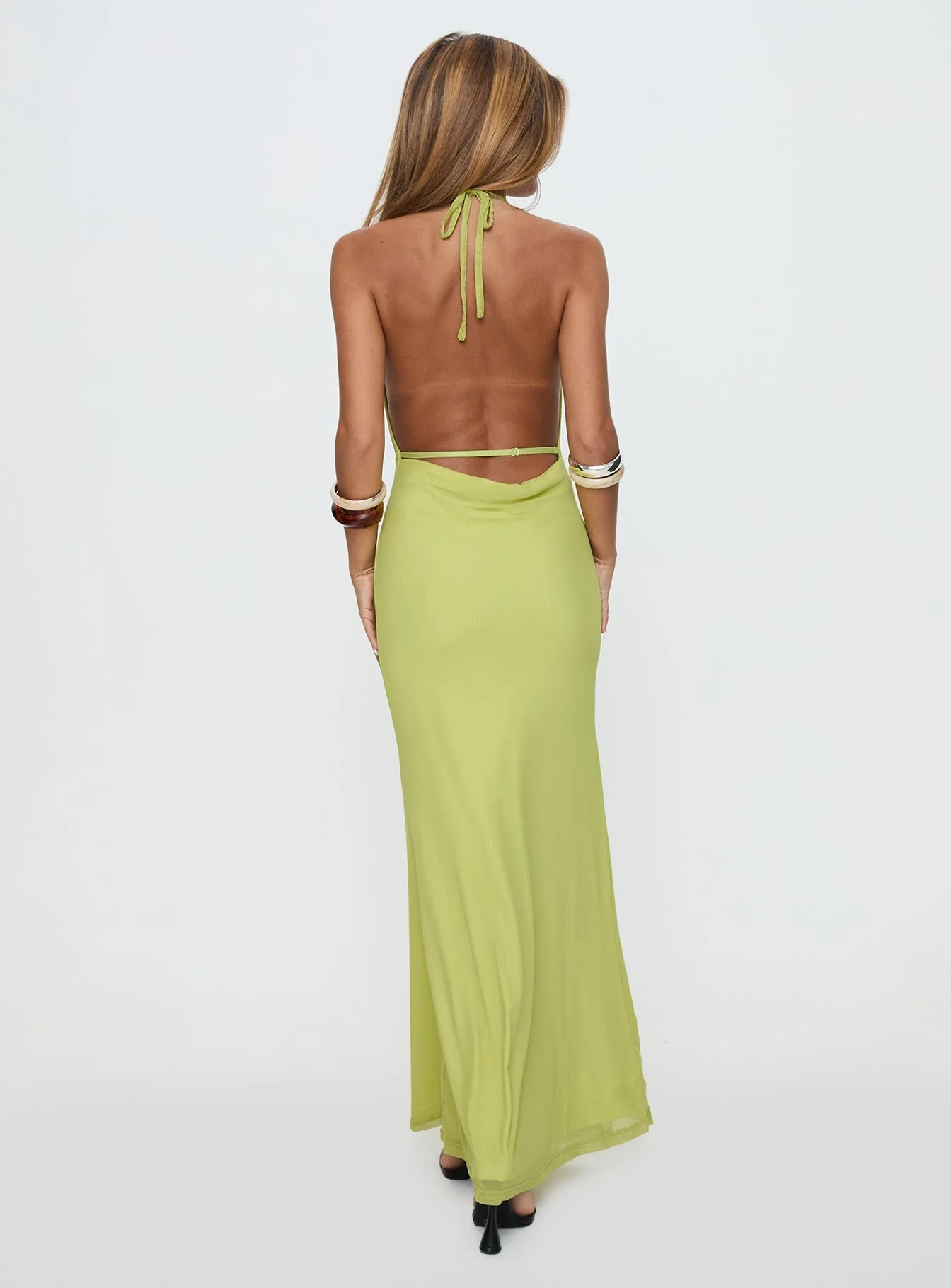 Rhaenyra Halter Maxi Dress Green - Image 5