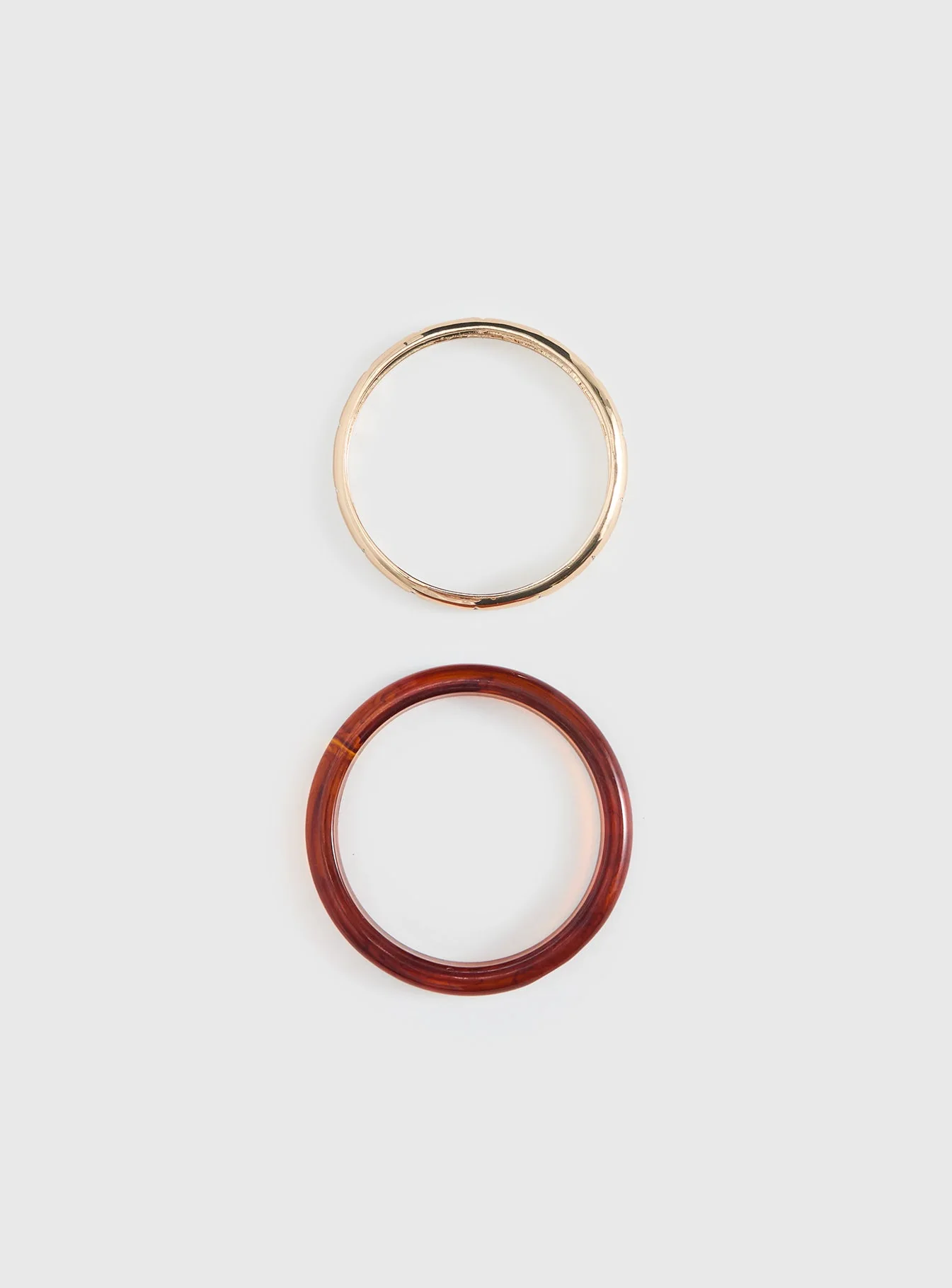 Rhi Rhi Diamante Resin Cuff Pack Brown / Gold - Image 3