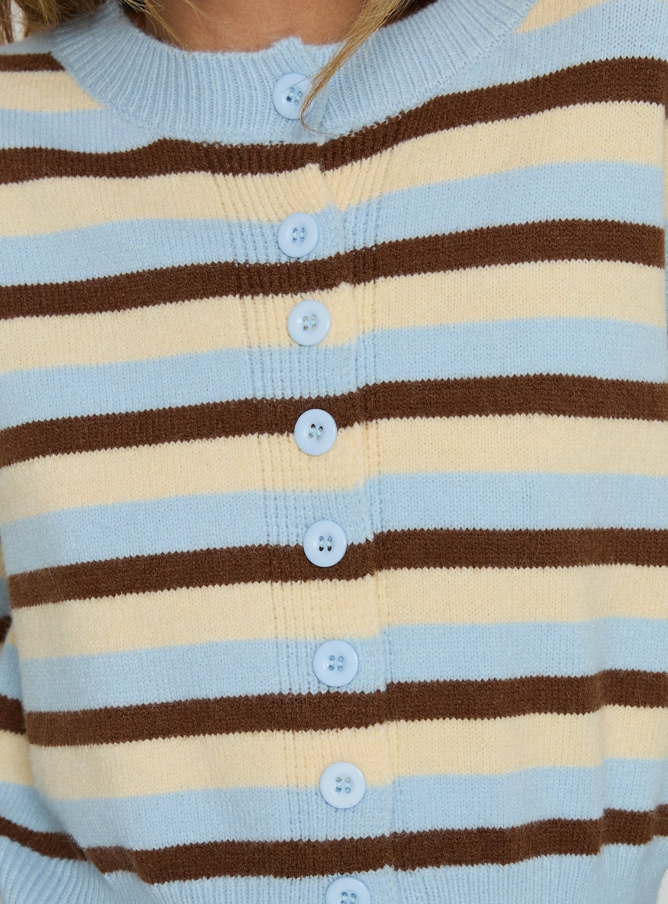 Rhitta Button Down Cardigan Multi Stripe - Image 6