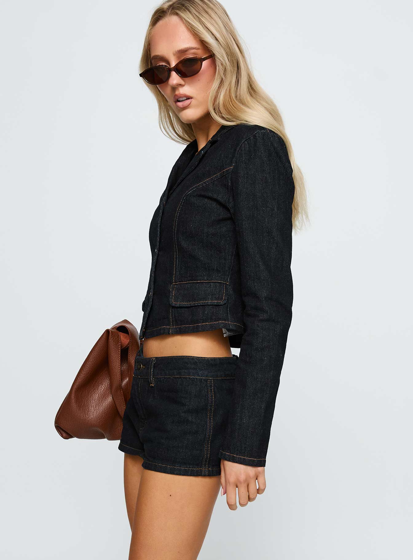 Rhode Denim Mini Skort Indigo - Image 4