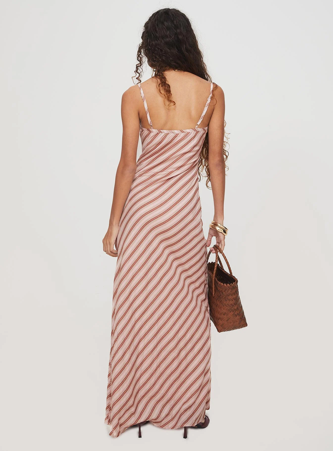 Rianne Maxi Dress Pink Stripe - Image 5