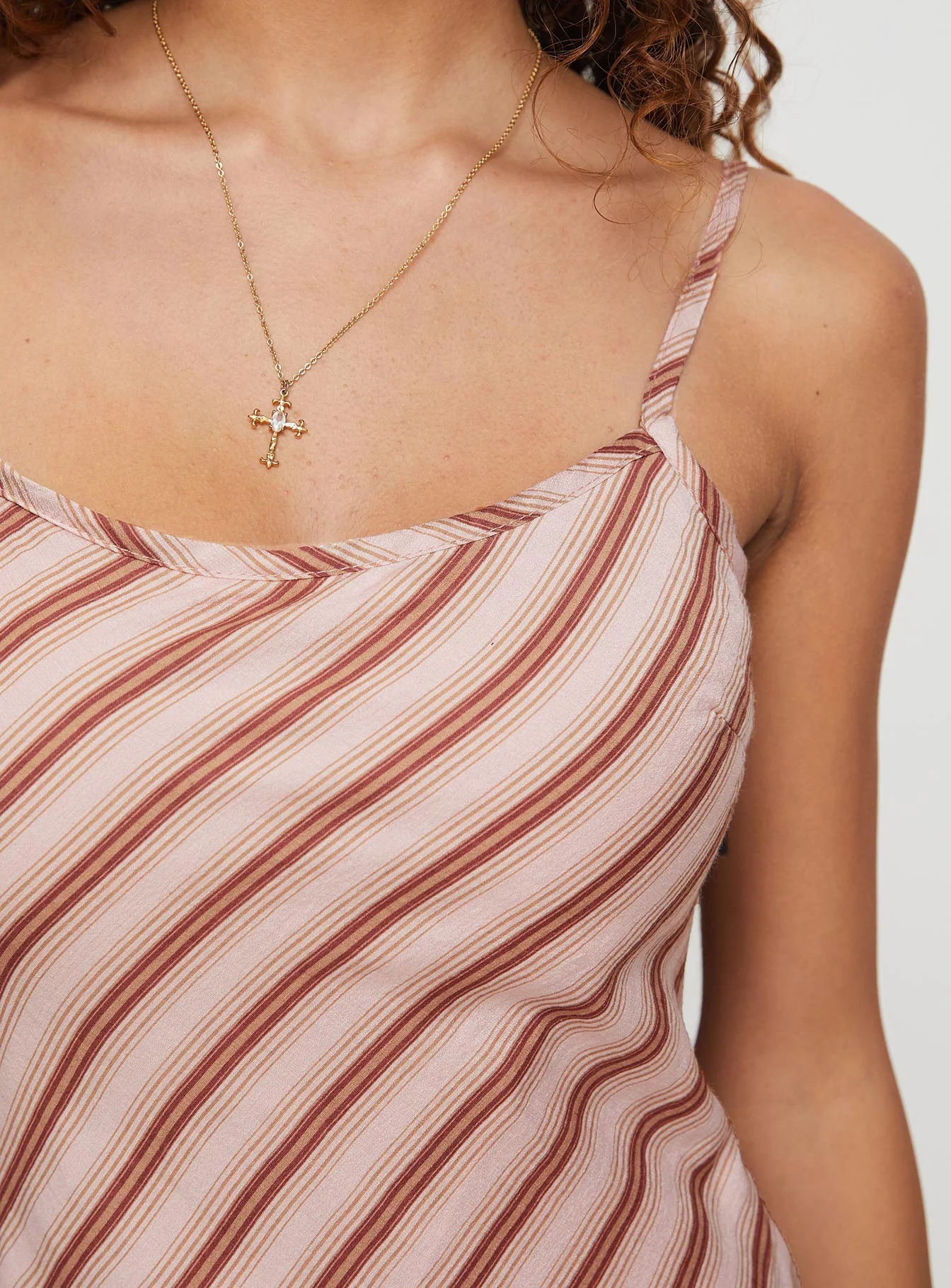 Rianne Maxi Dress Pink Stripe - Image 6