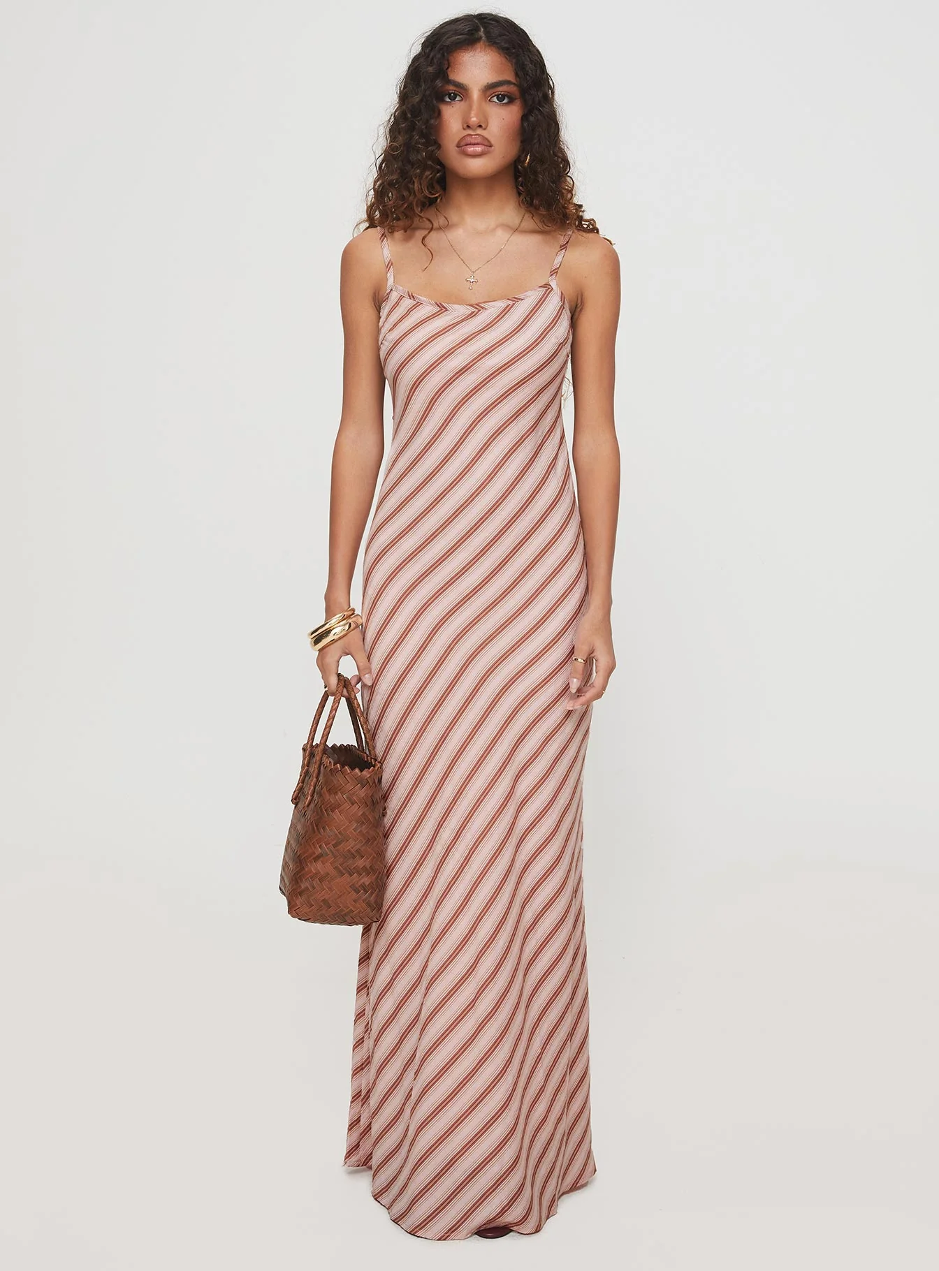Rianne Maxi Dress Pink Stripe - Image 7