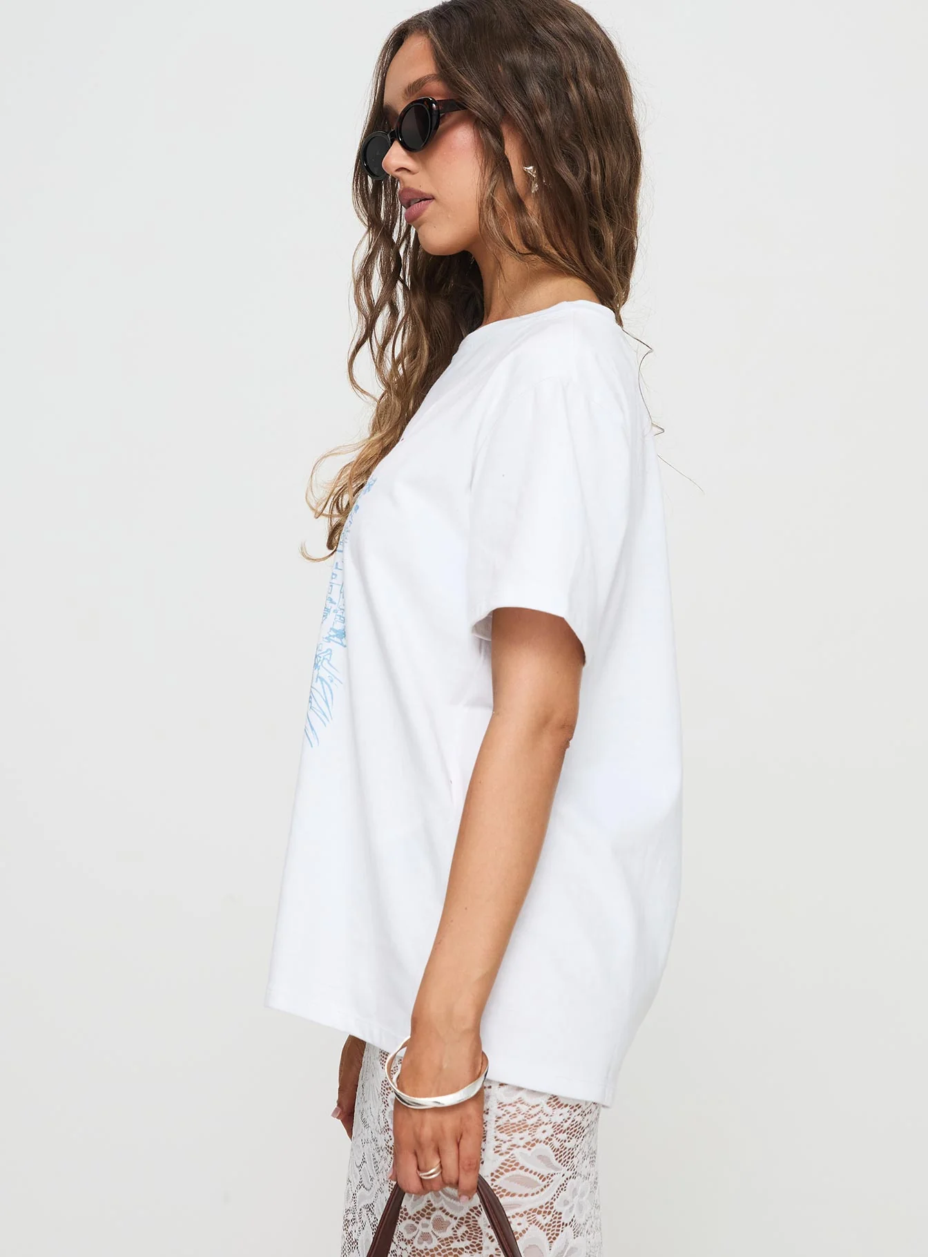 Riomaggiore Oversized Tee White - Image 4