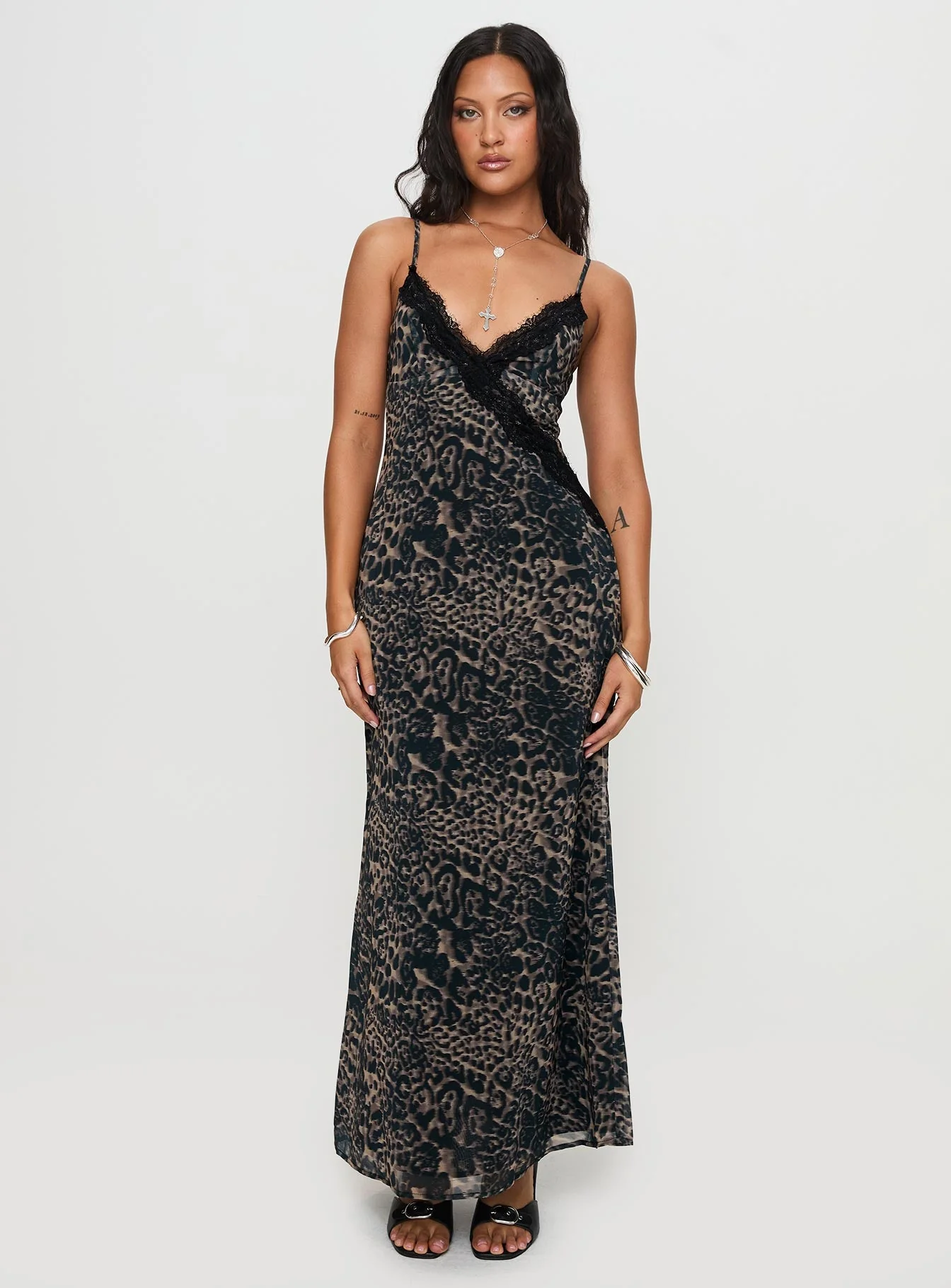 Rosalba Maxi Dress Leopard - Image 2