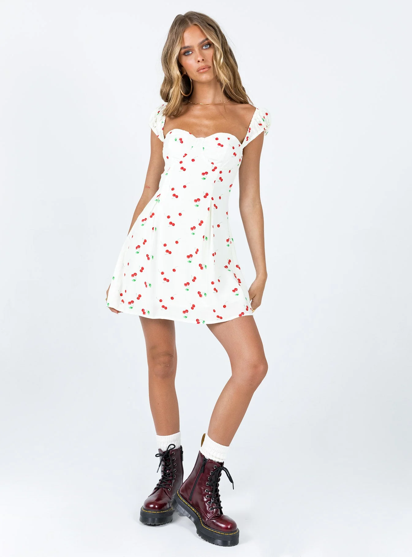 Rozalia Mini Dress White Multi - Image 3