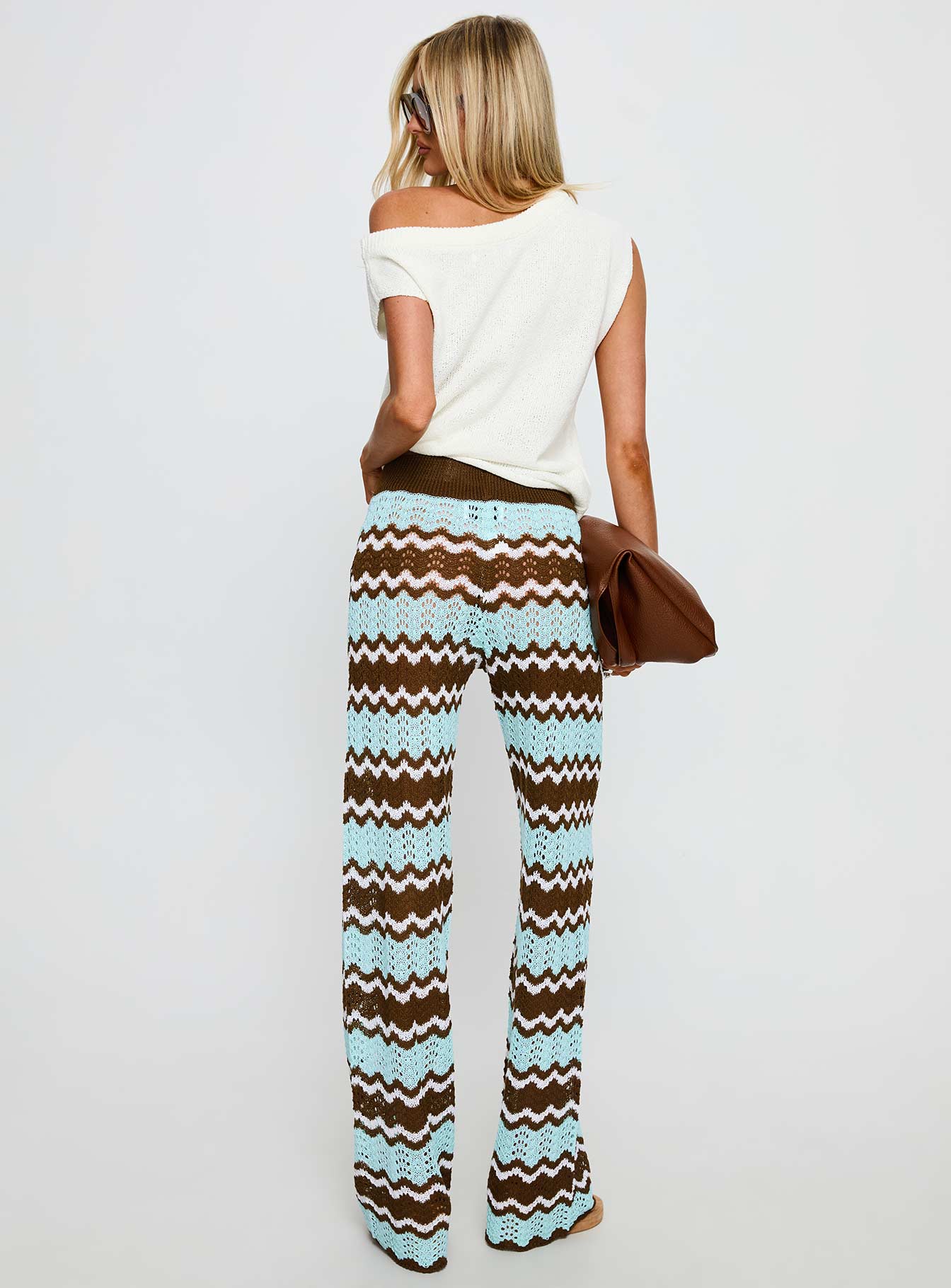 Rozia Knit Pant Blue Stripe - Image 5