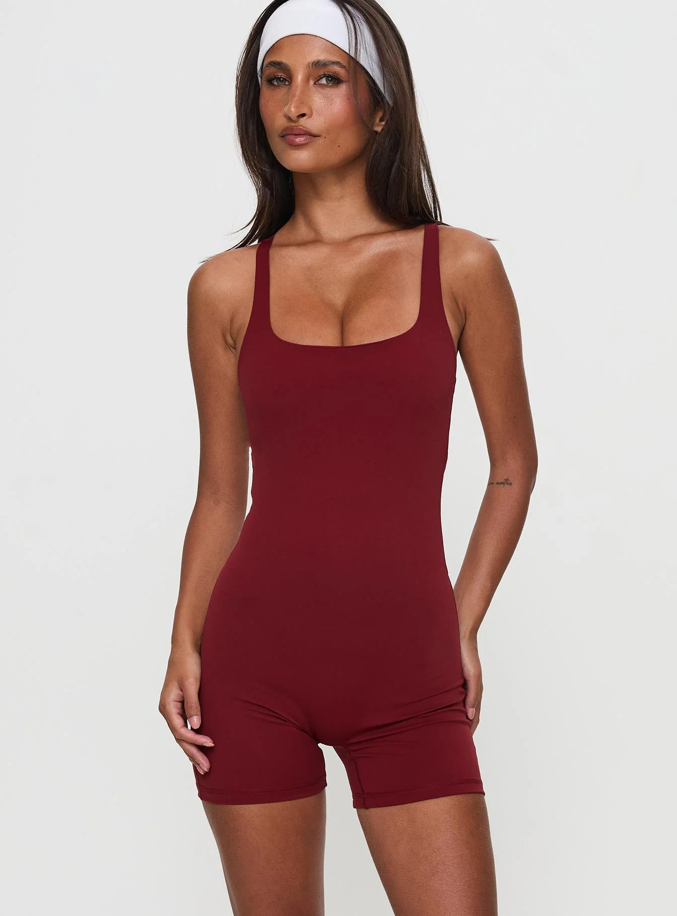 Run The Play Active Romper Red - Image 2