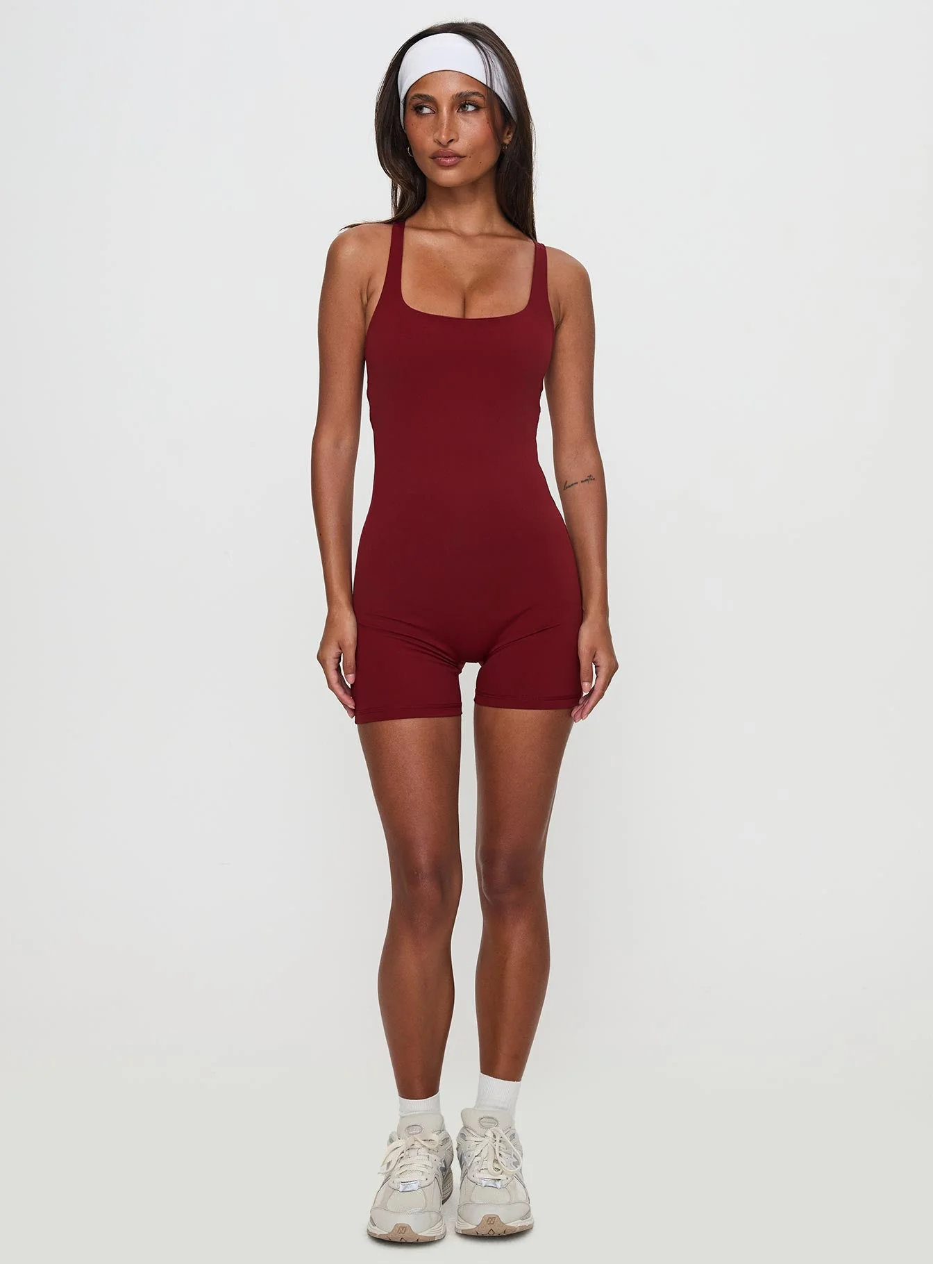 Run The Play Active Romper Red - Image 3