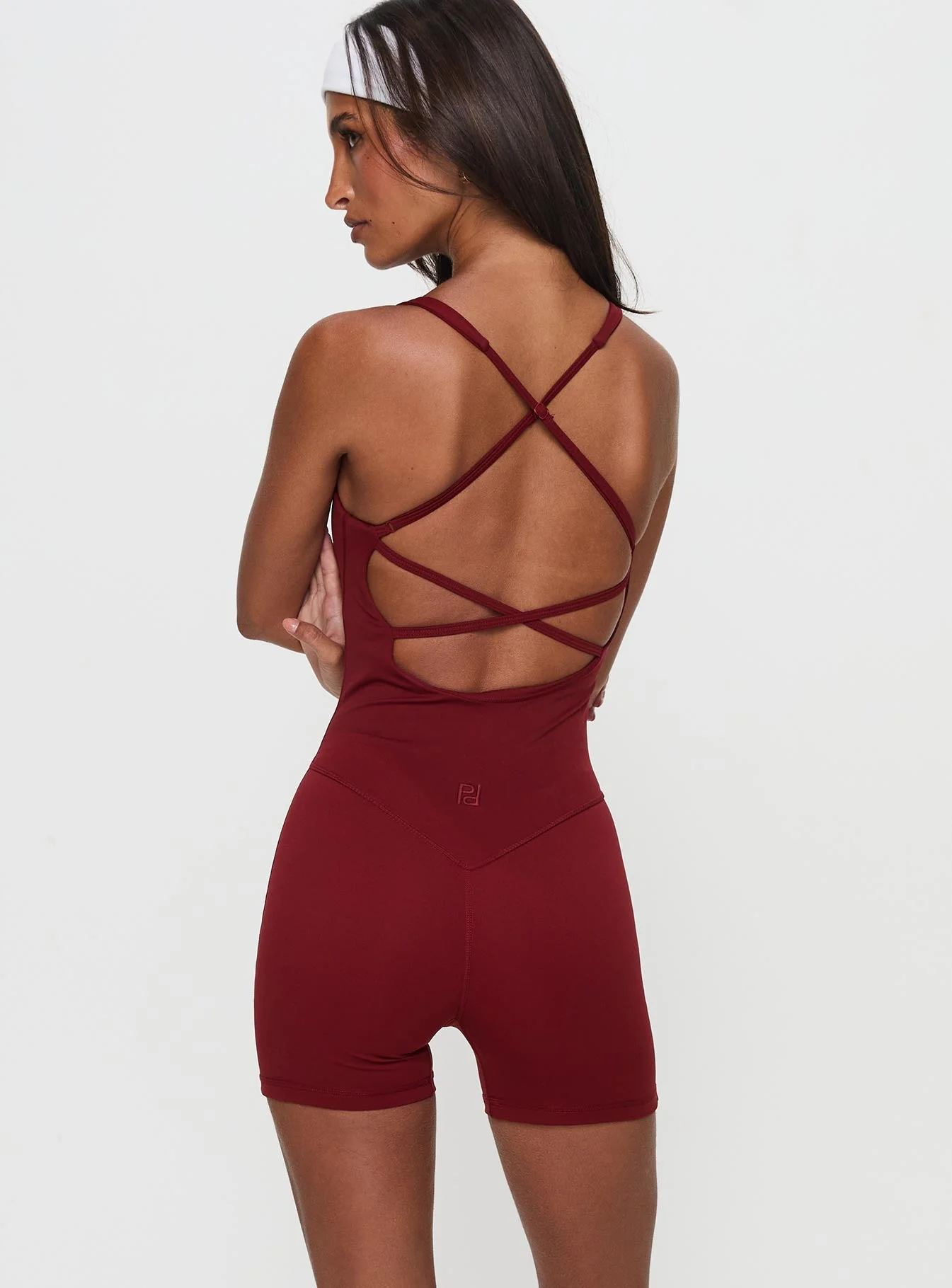 Run The Play Active Romper Red - Image 5