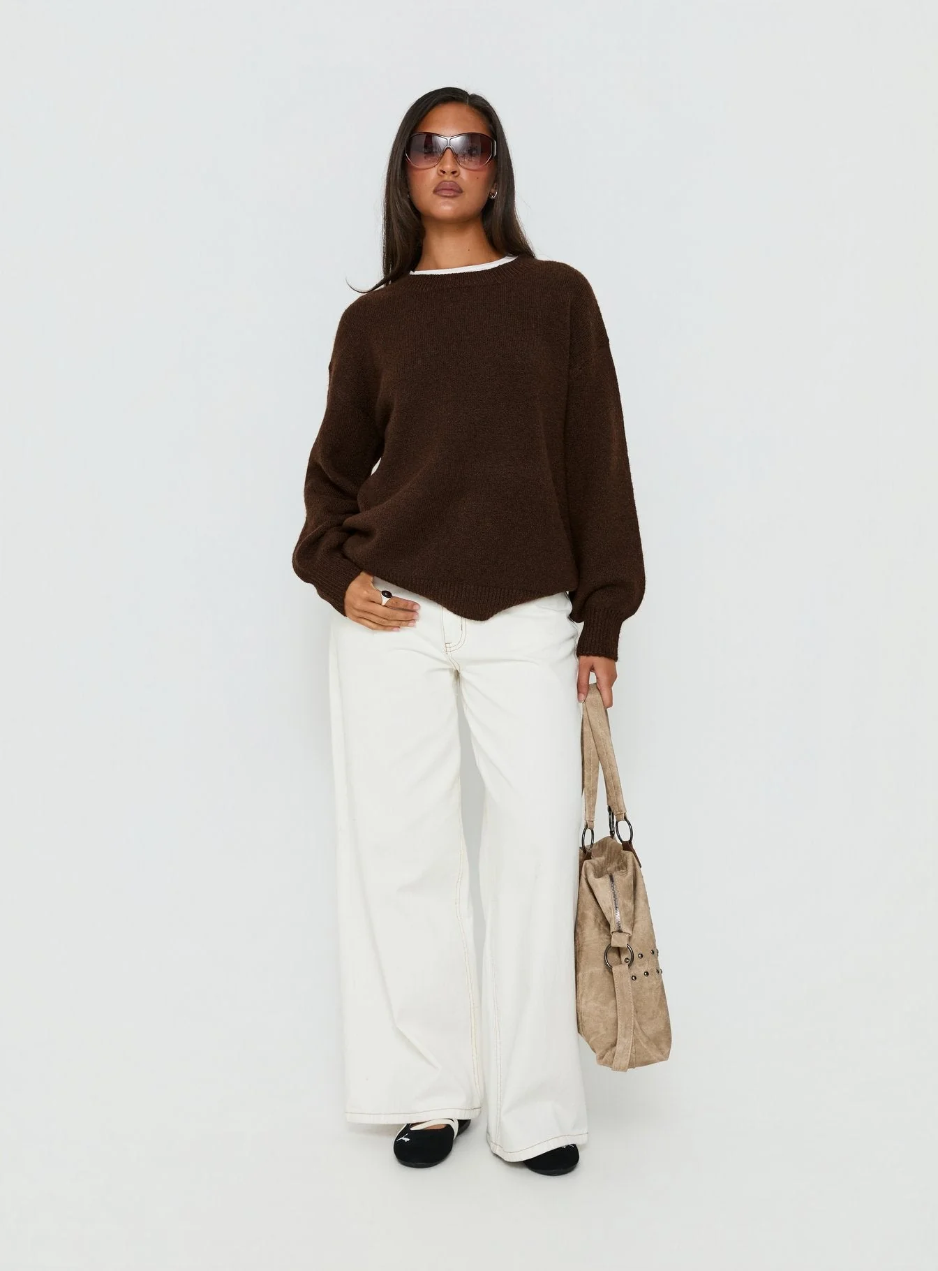Ryanna Sweater Chocolate - Image 2