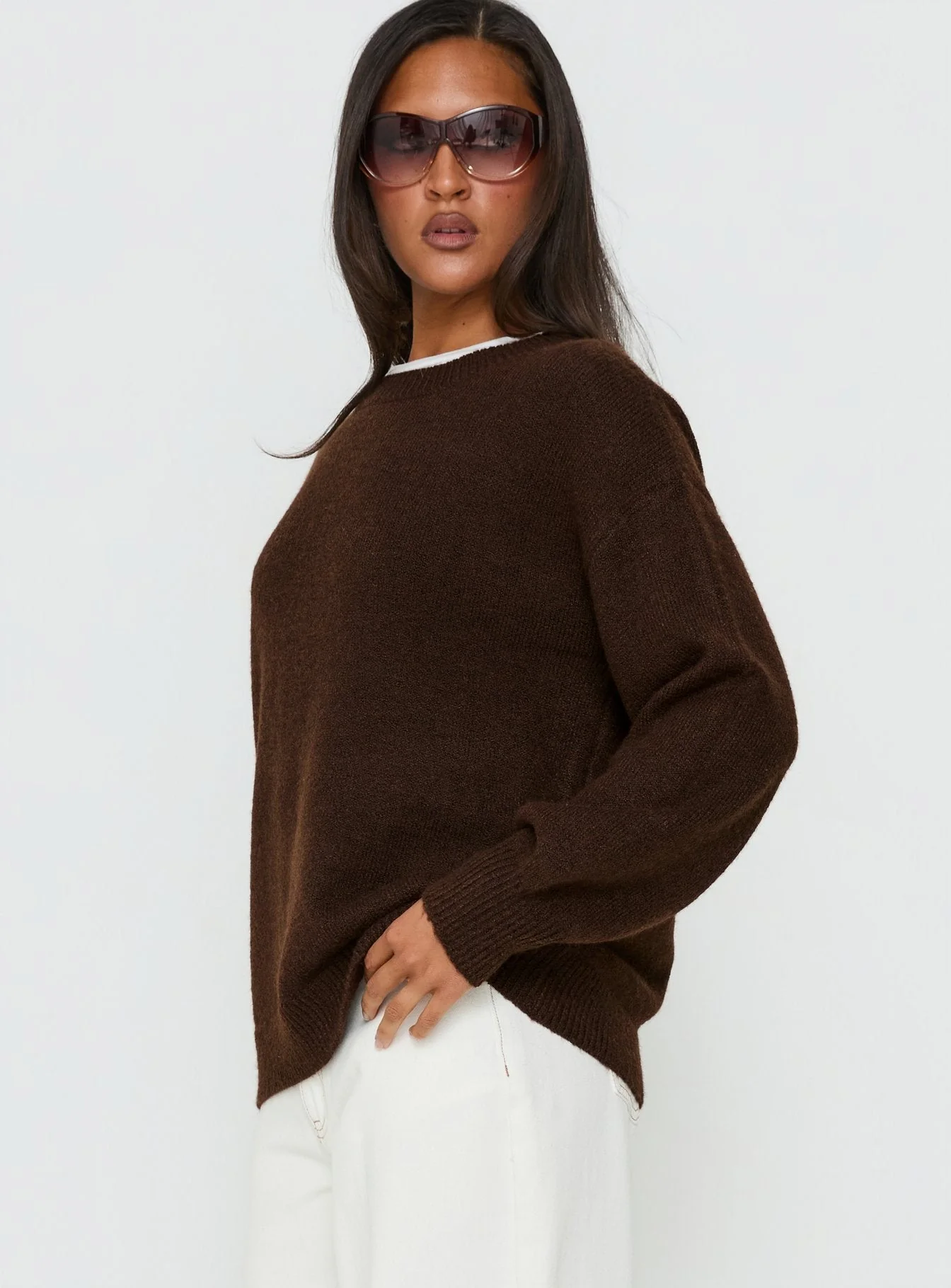 Ryanna Sweater Chocolate - Image 3