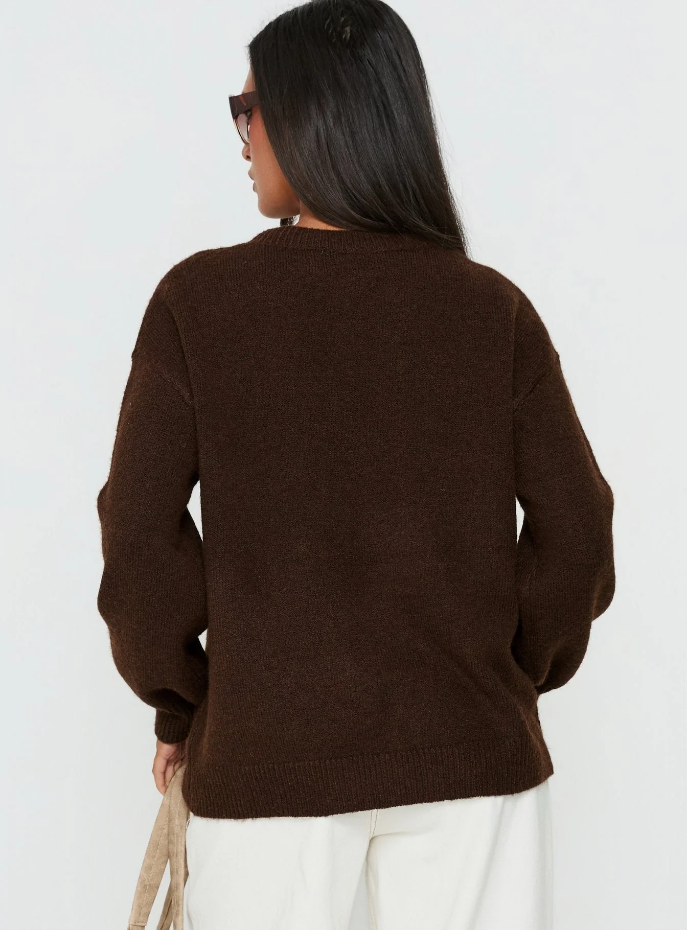 Ryanna Sweater Chocolate - Image 4