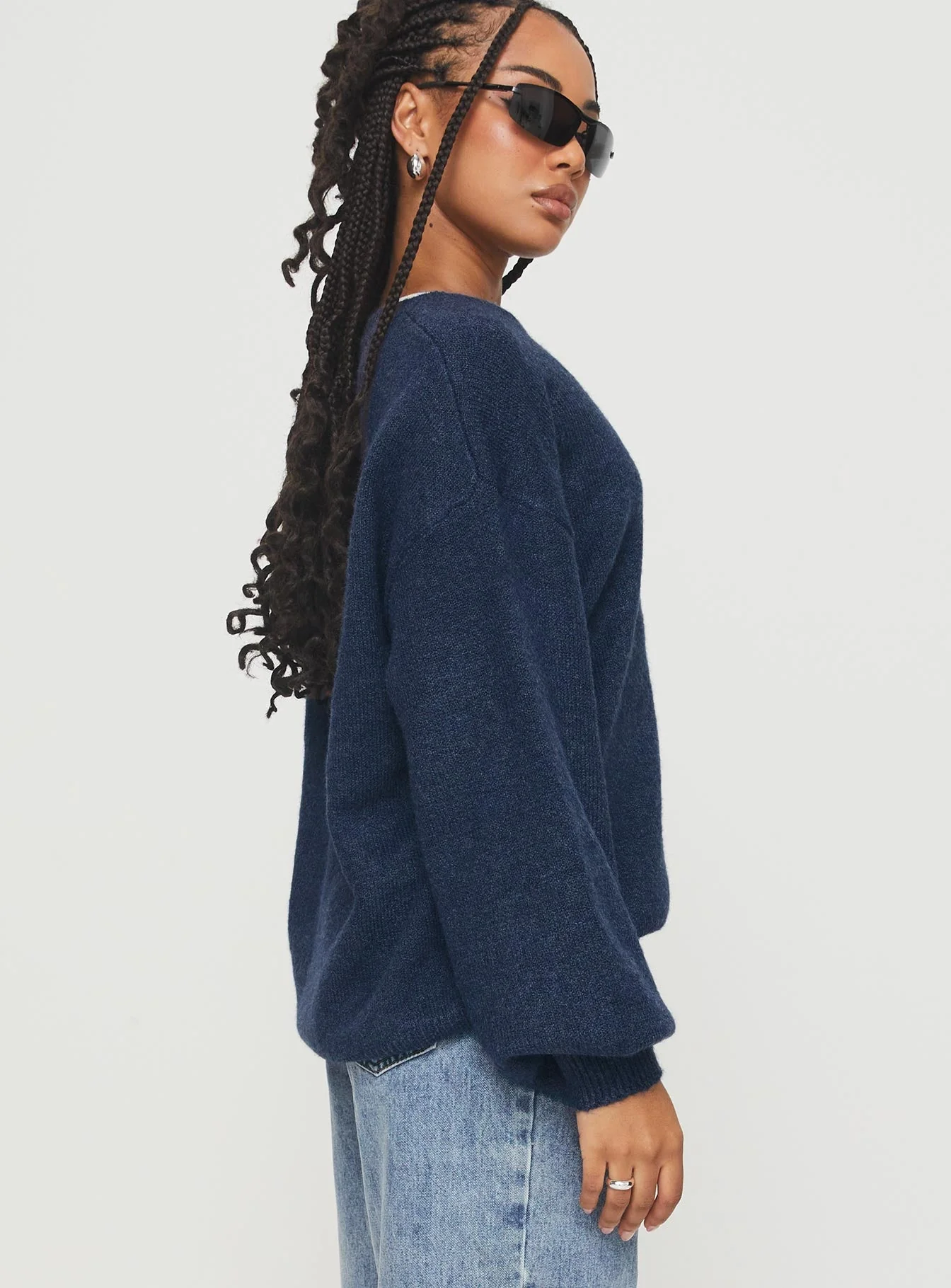 Ryanna Sweater Navy - Image 4