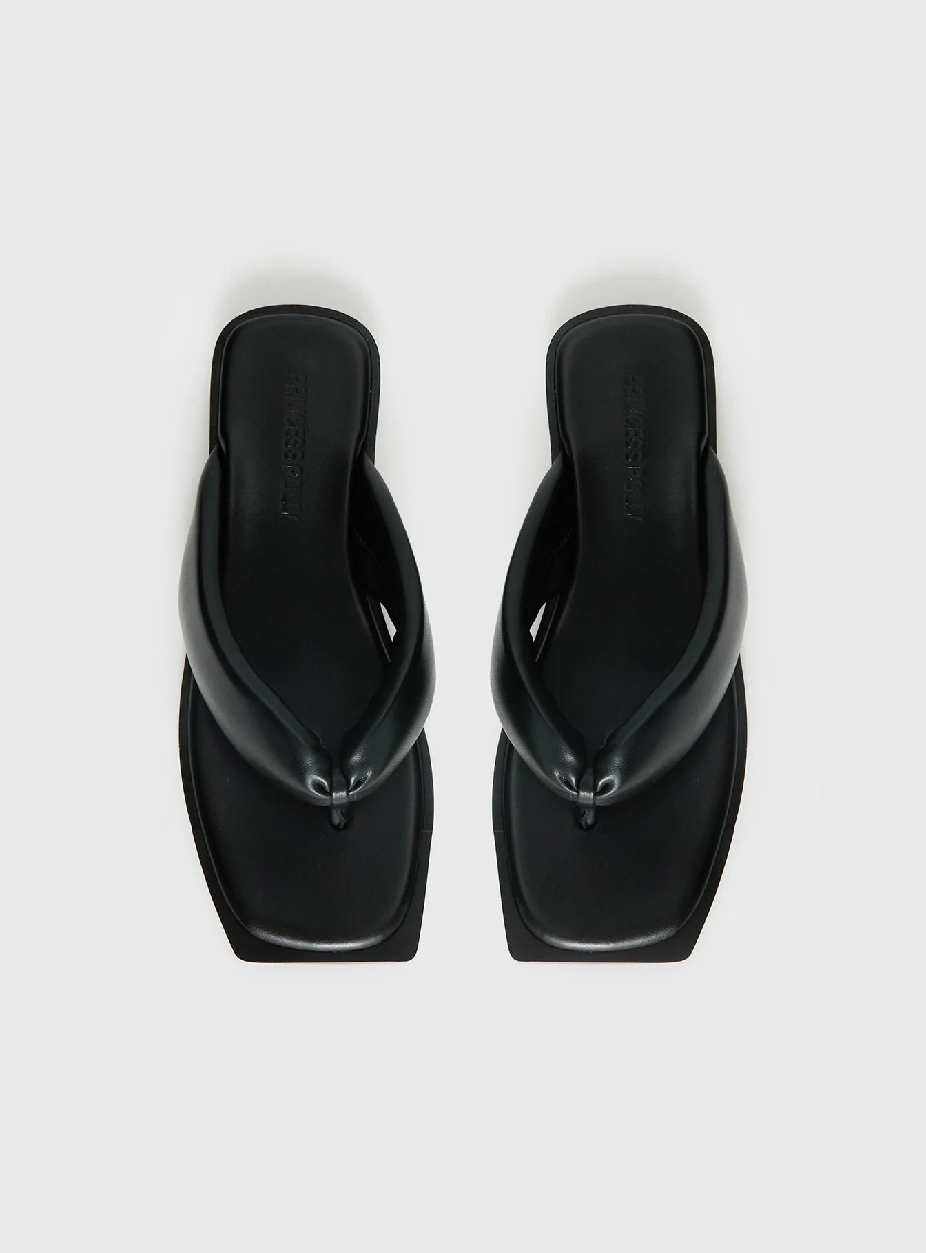 Rylin Puff Thong Sandals Black - Image 5