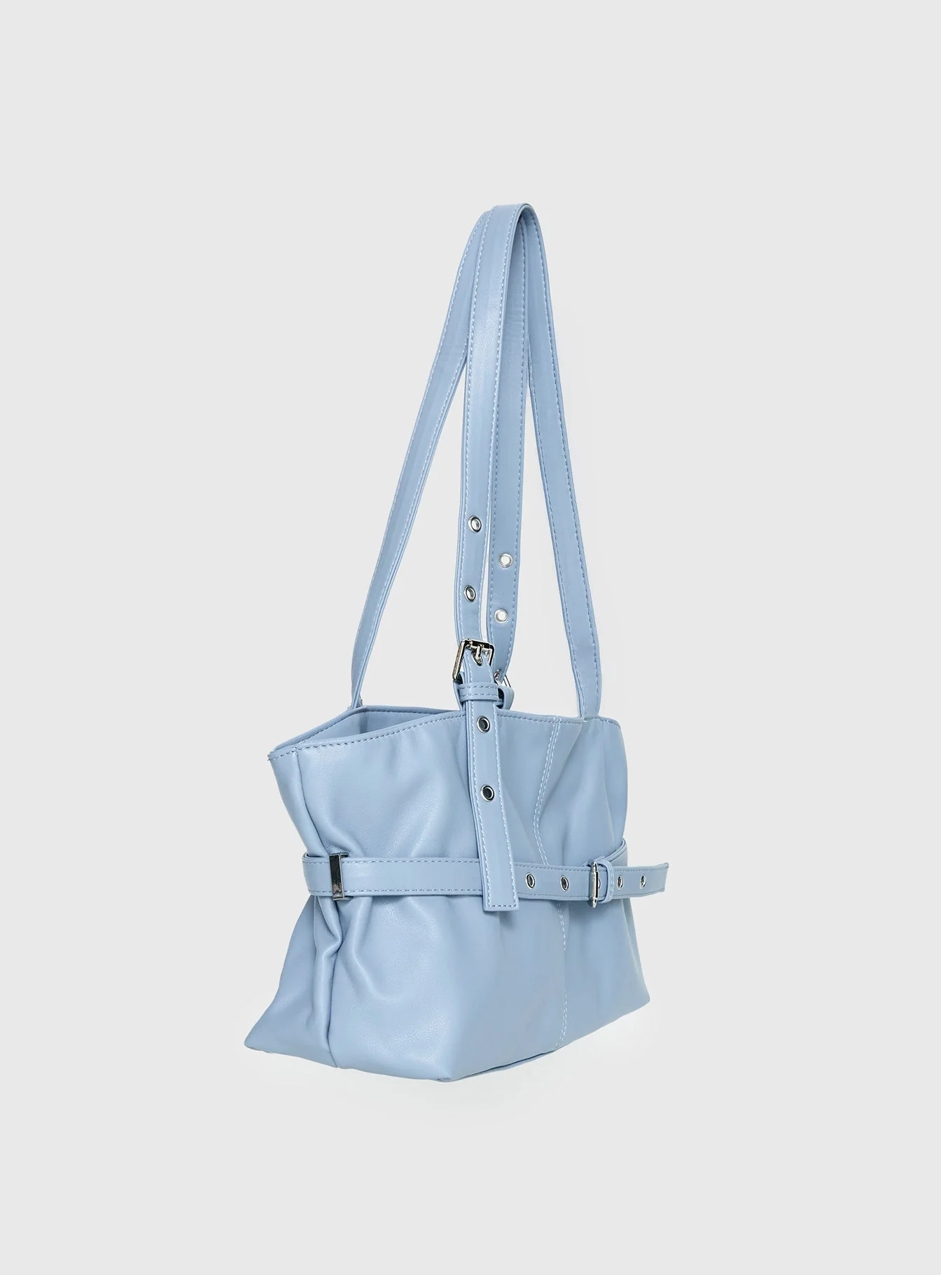 Sabyna Buckle Shoulder Bag Blue - Image 3