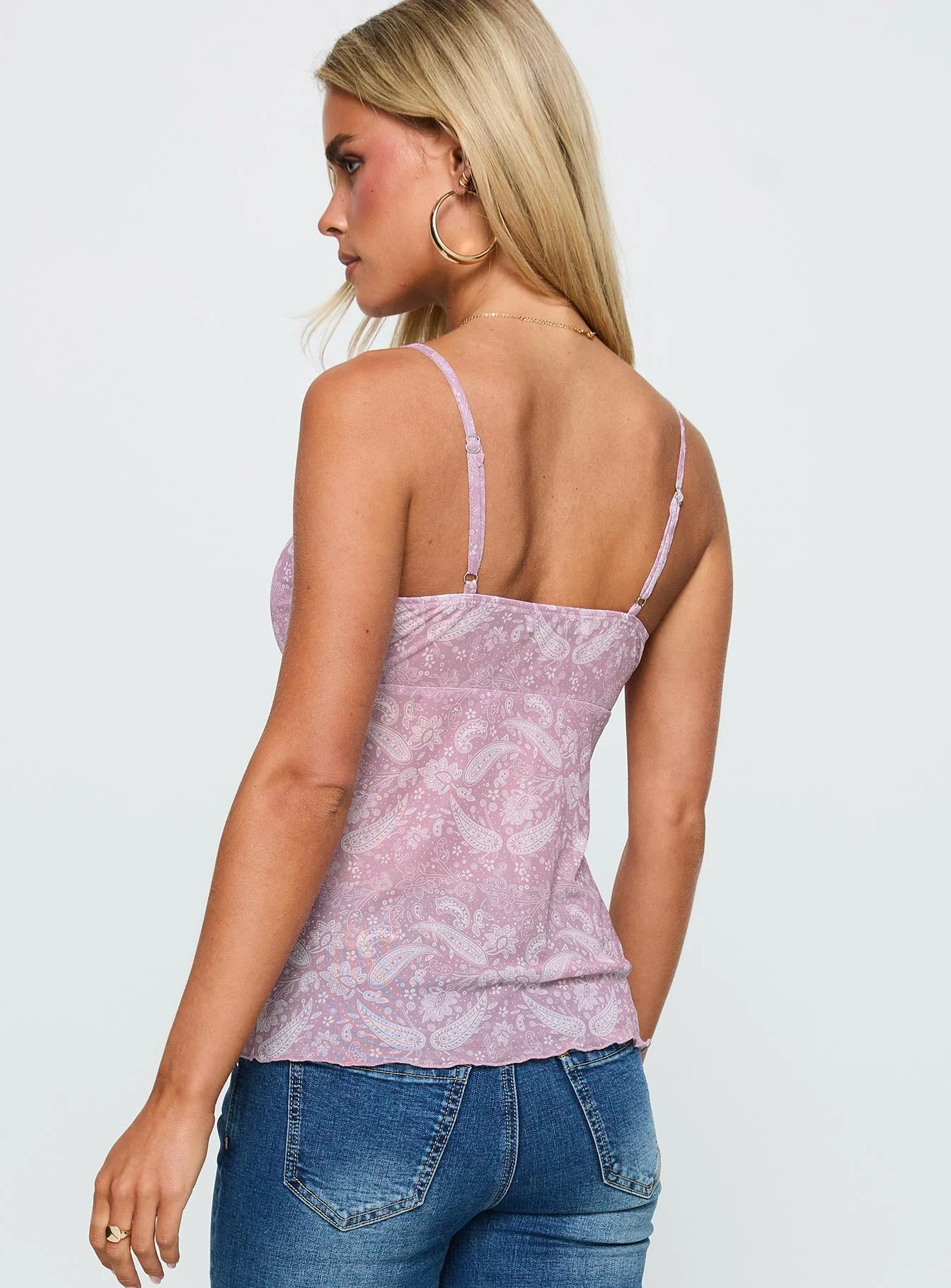 Sacrifices Tie Detail Top Multi Floral - Image 4