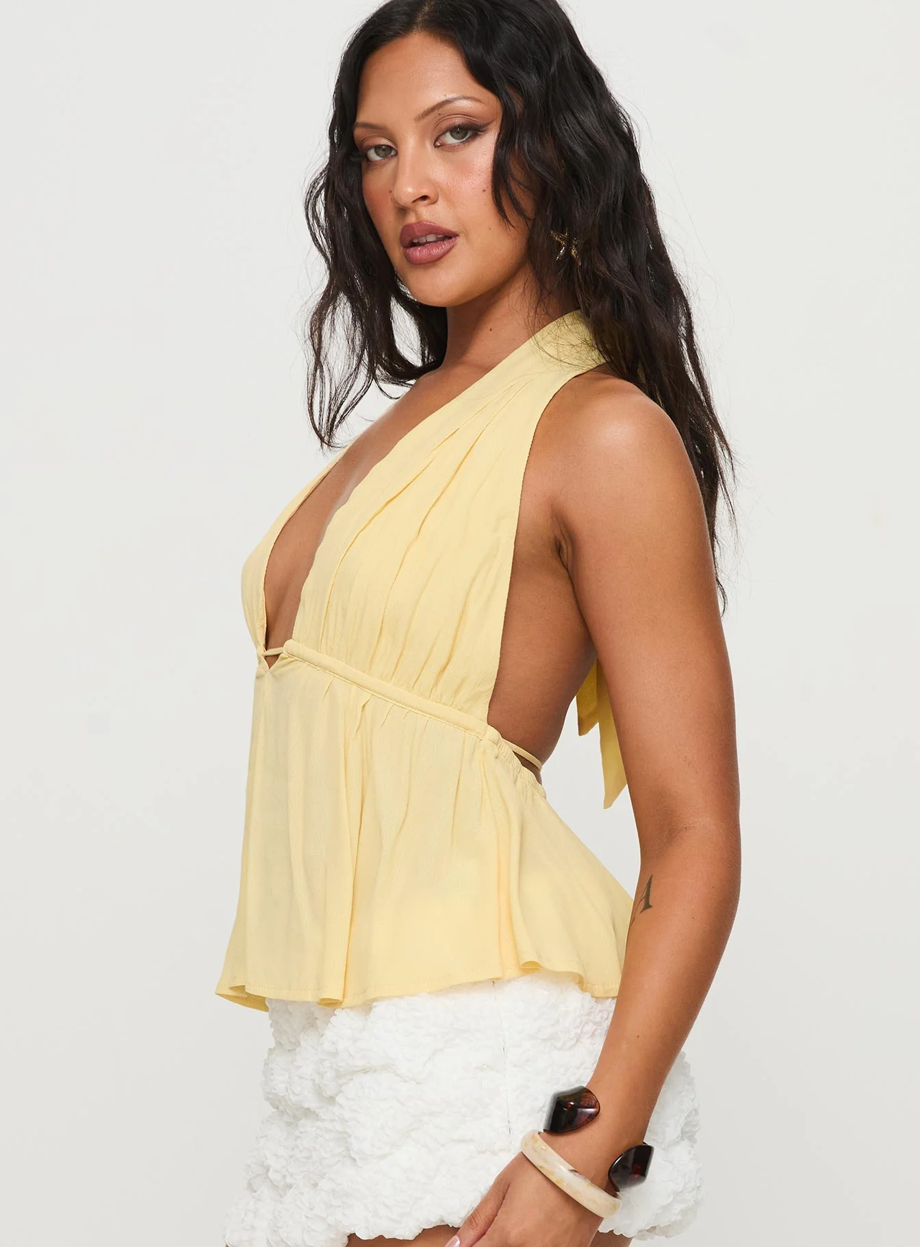 Saddler Halter Top Yellow - Image 3