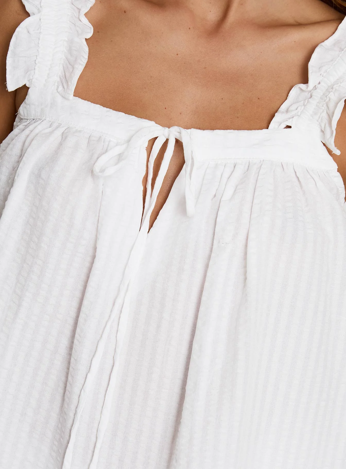 Santabelle Frill Top White - Image 6