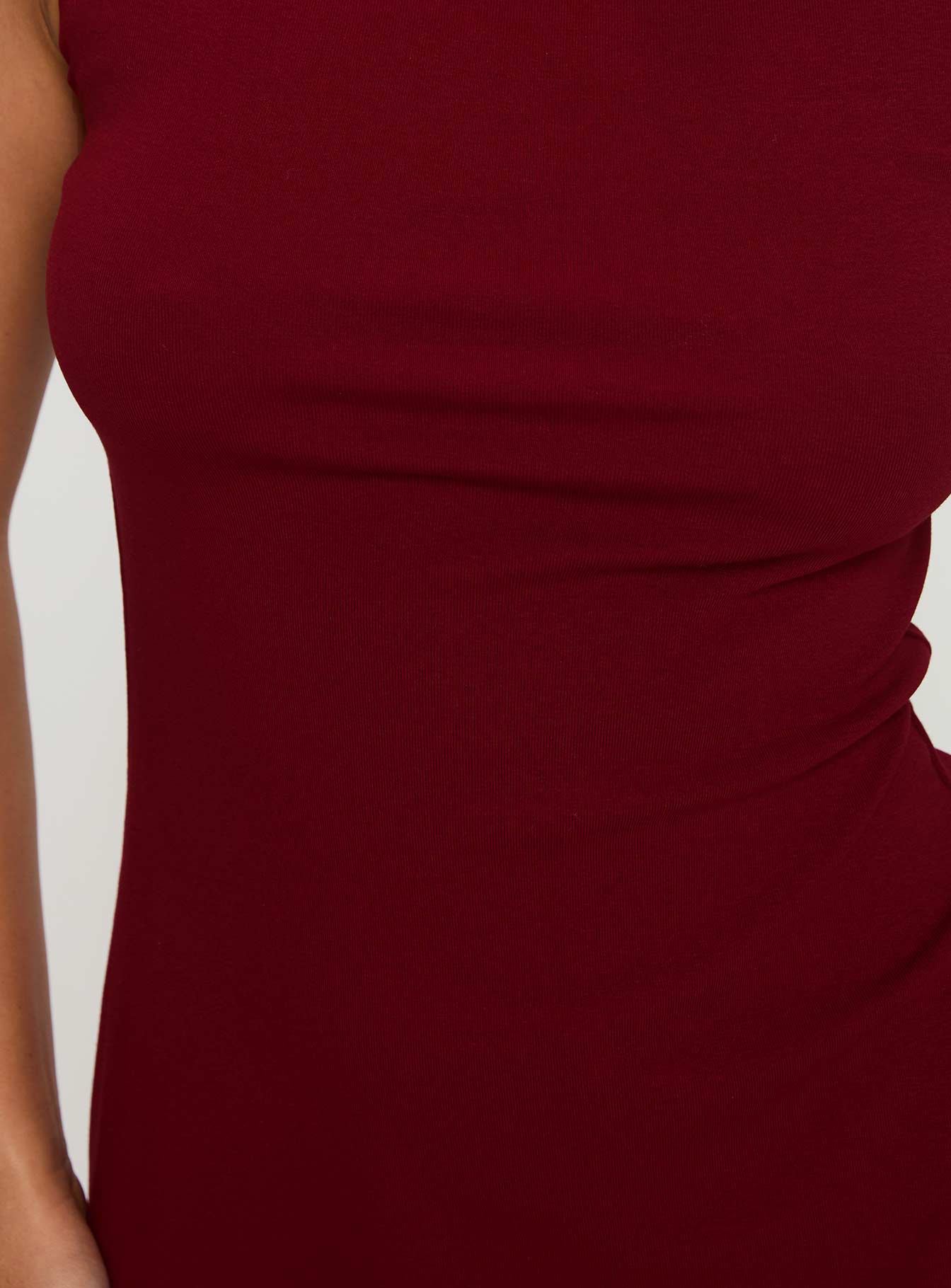 Zimmie Mini Dress Burgundy - Image 6
