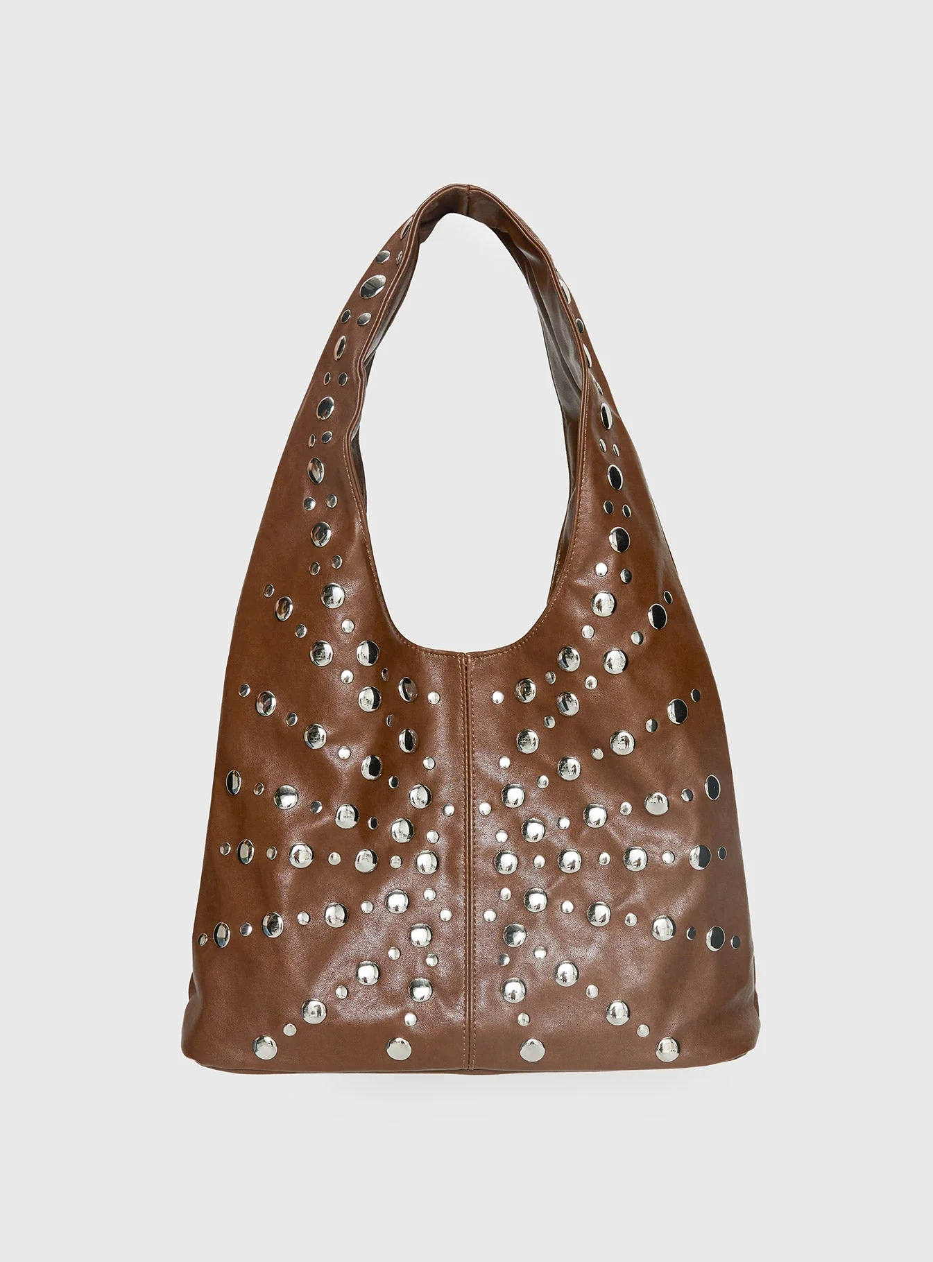 Savenna Stud Bag Brown - Image 2