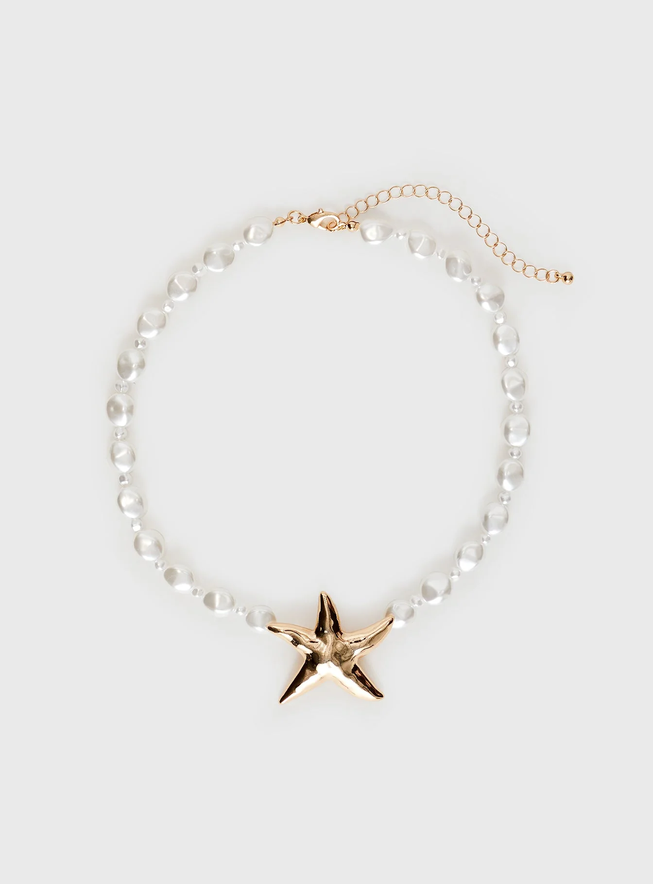 Sea Life Pearl Necklace Gold - Image 2