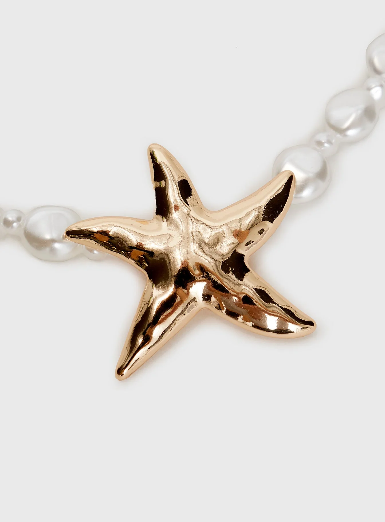 Sea Life Pearl Necklace Gold - Image 3