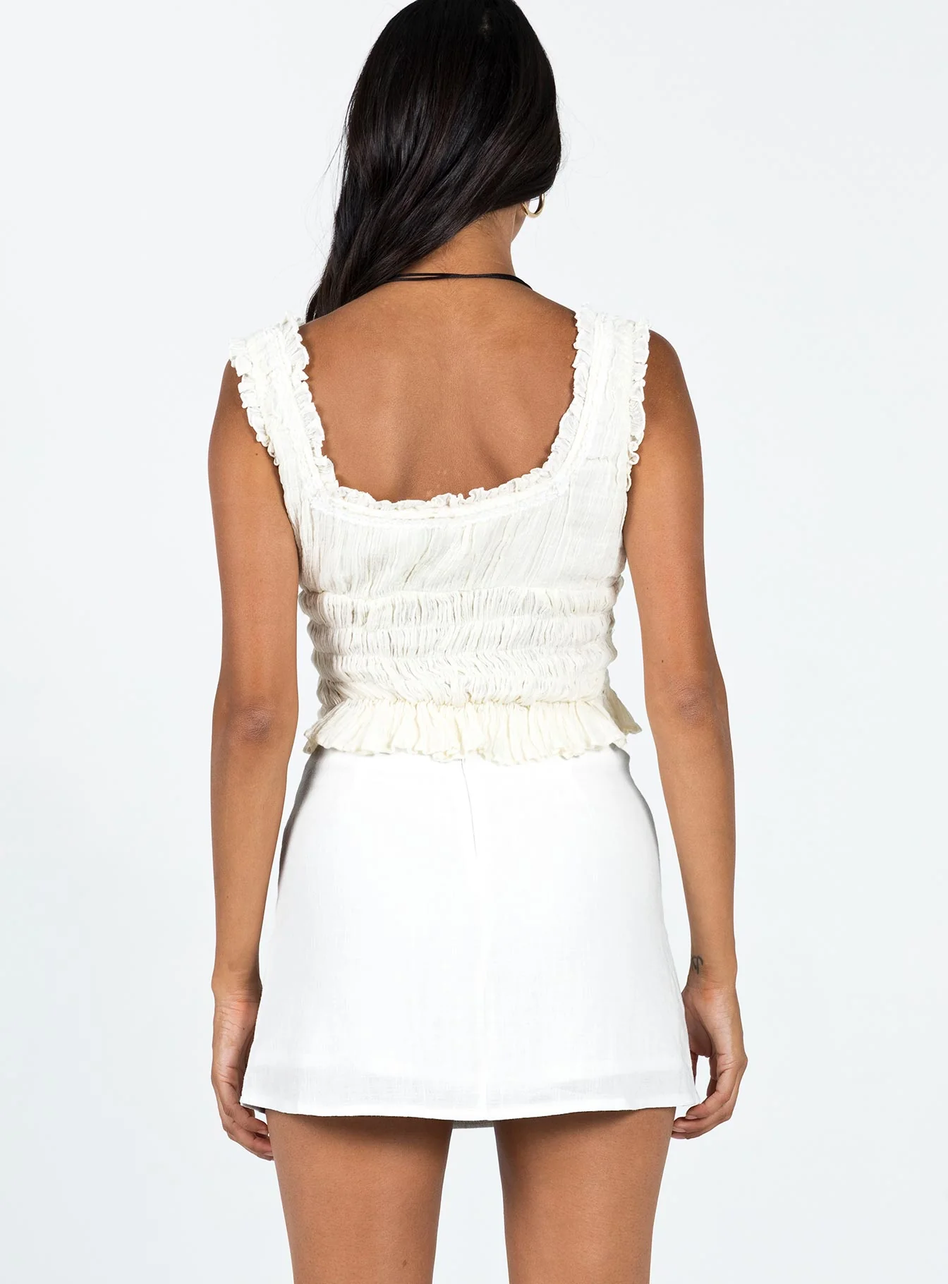 Selby Mini Skirt White - Image 5