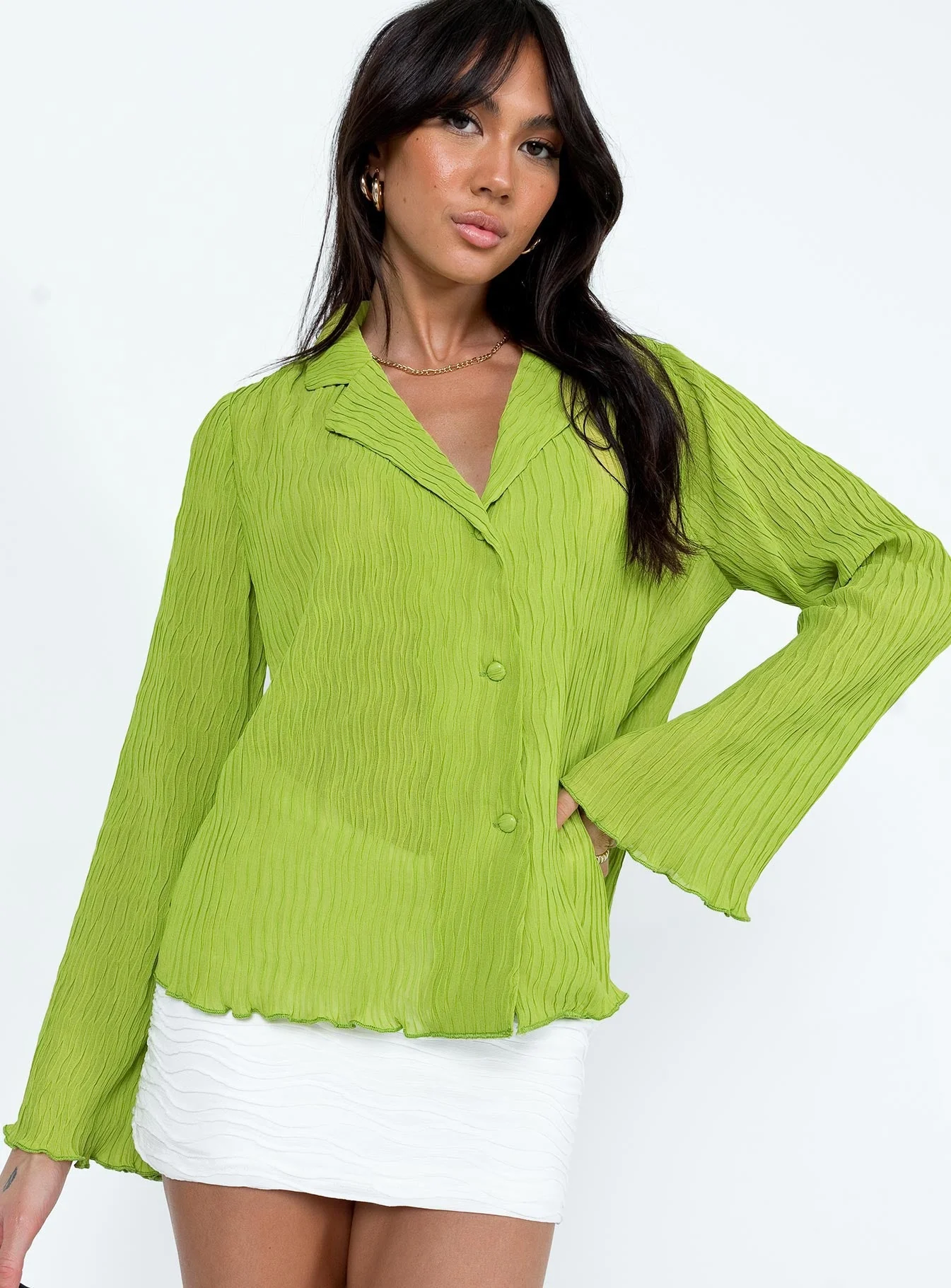 Selma Shirt Green - Image 2
