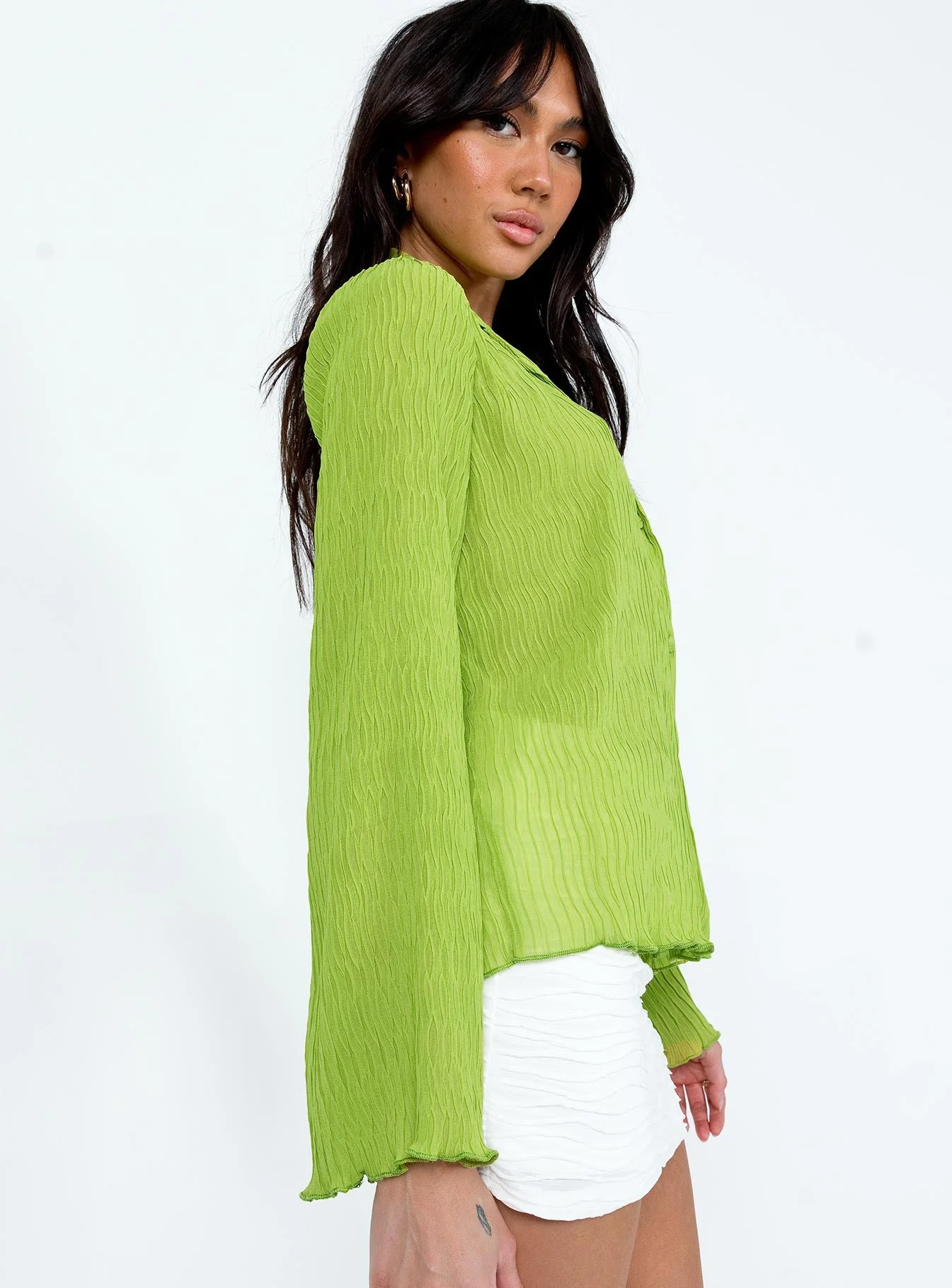 Selma Shirt Green - Image 4