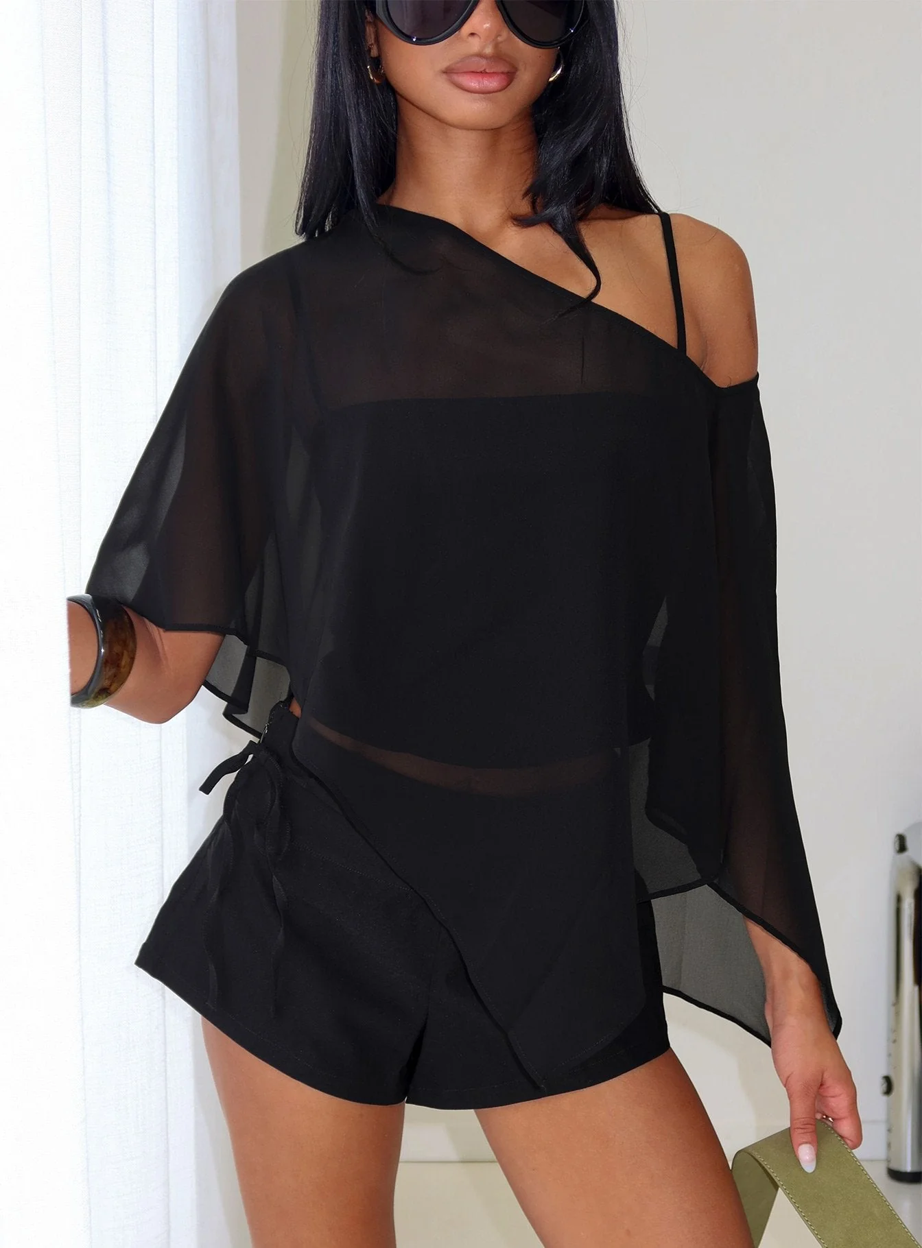 Senzo Wrap Shorts Black - Image 8