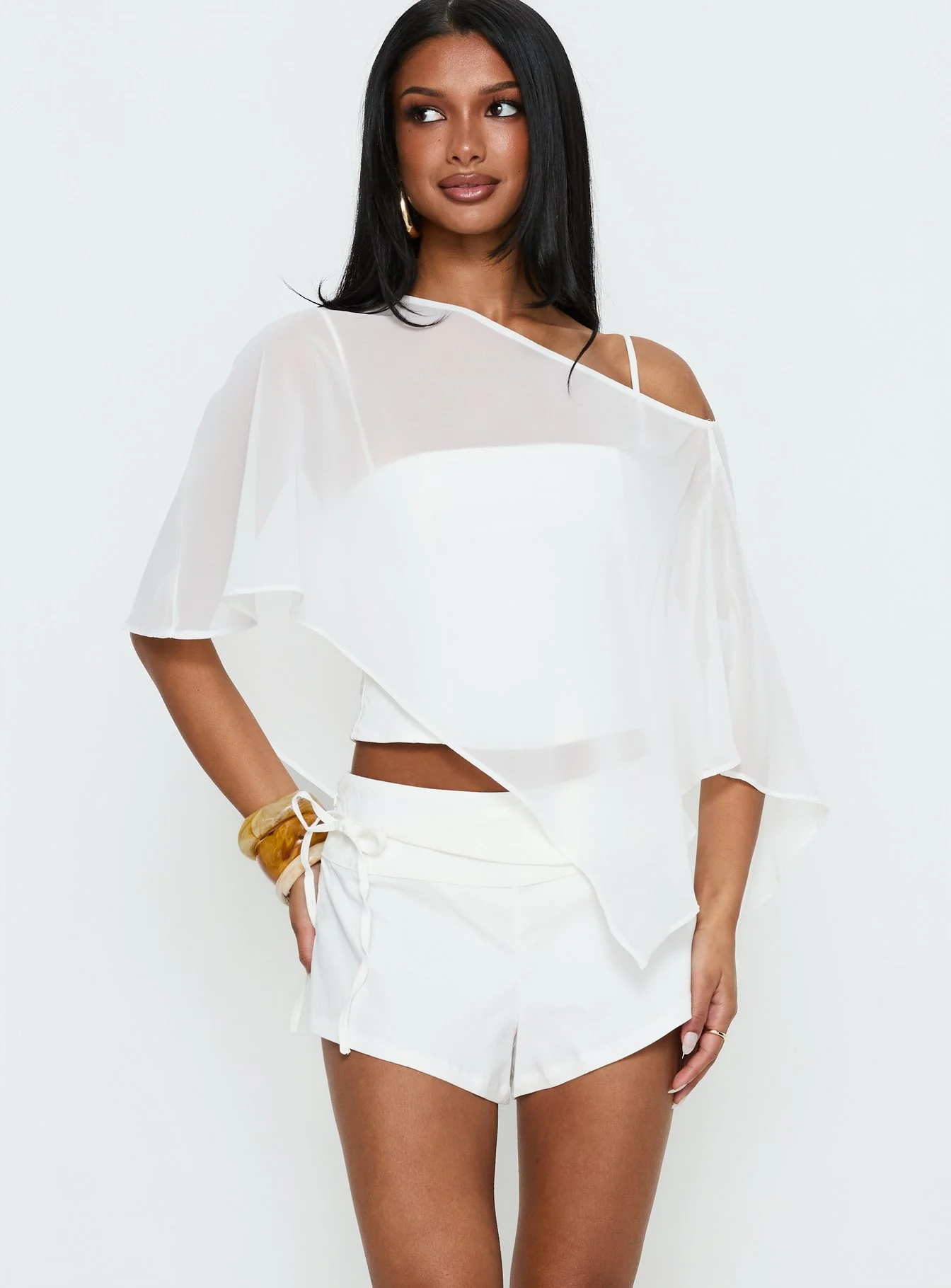 Senzo Wrap Shorts White - Image 2