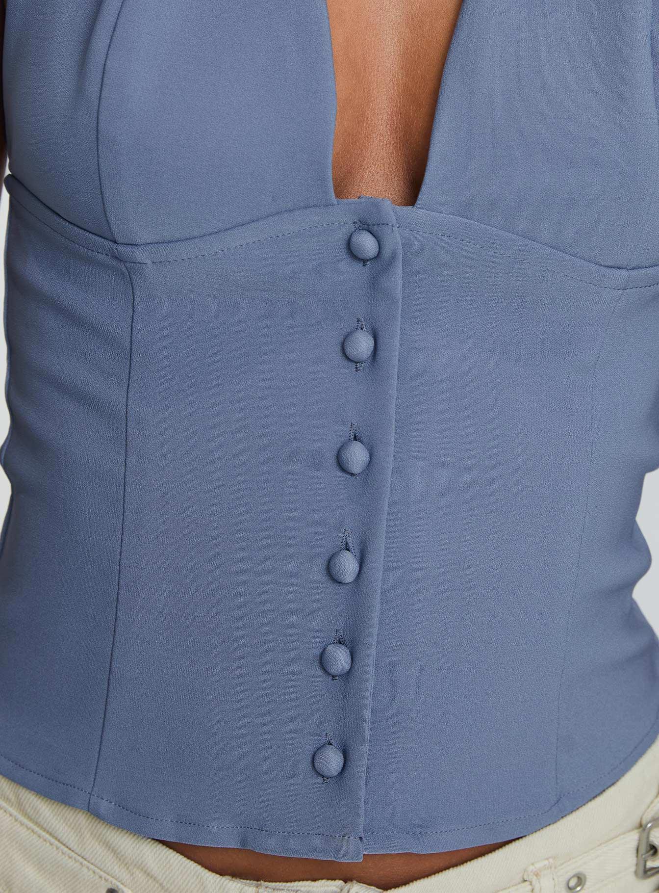 Serefina Halter Top Blue Slate - Image 6