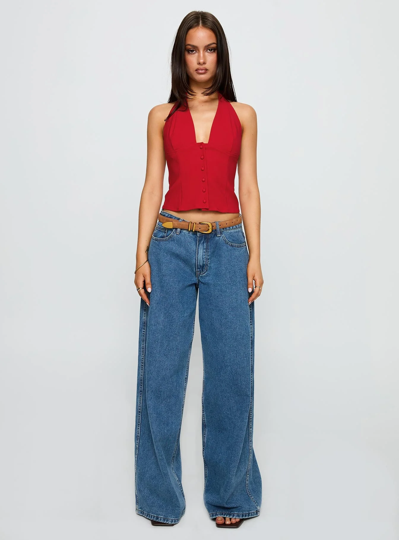Serefina Halter Top Red - Image 7