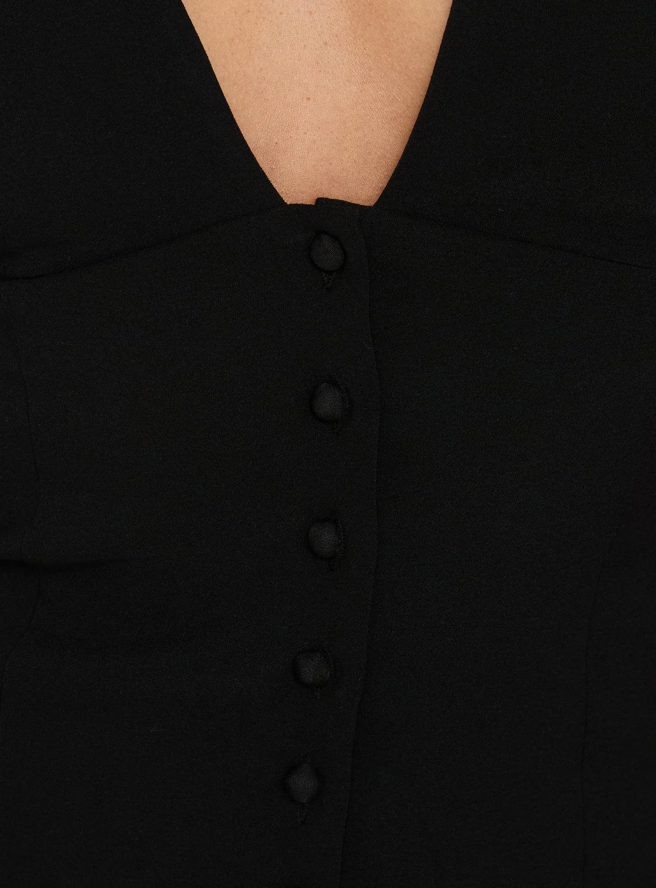 Serefina Short Sleeve Top Black - Image 6