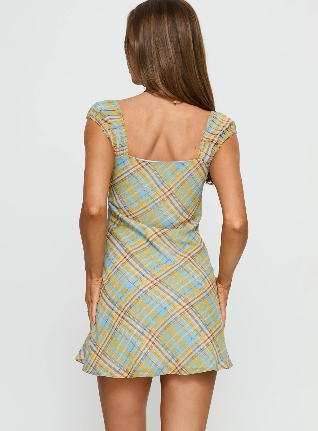 Seyani Mini Dress Multi Check - Image 5