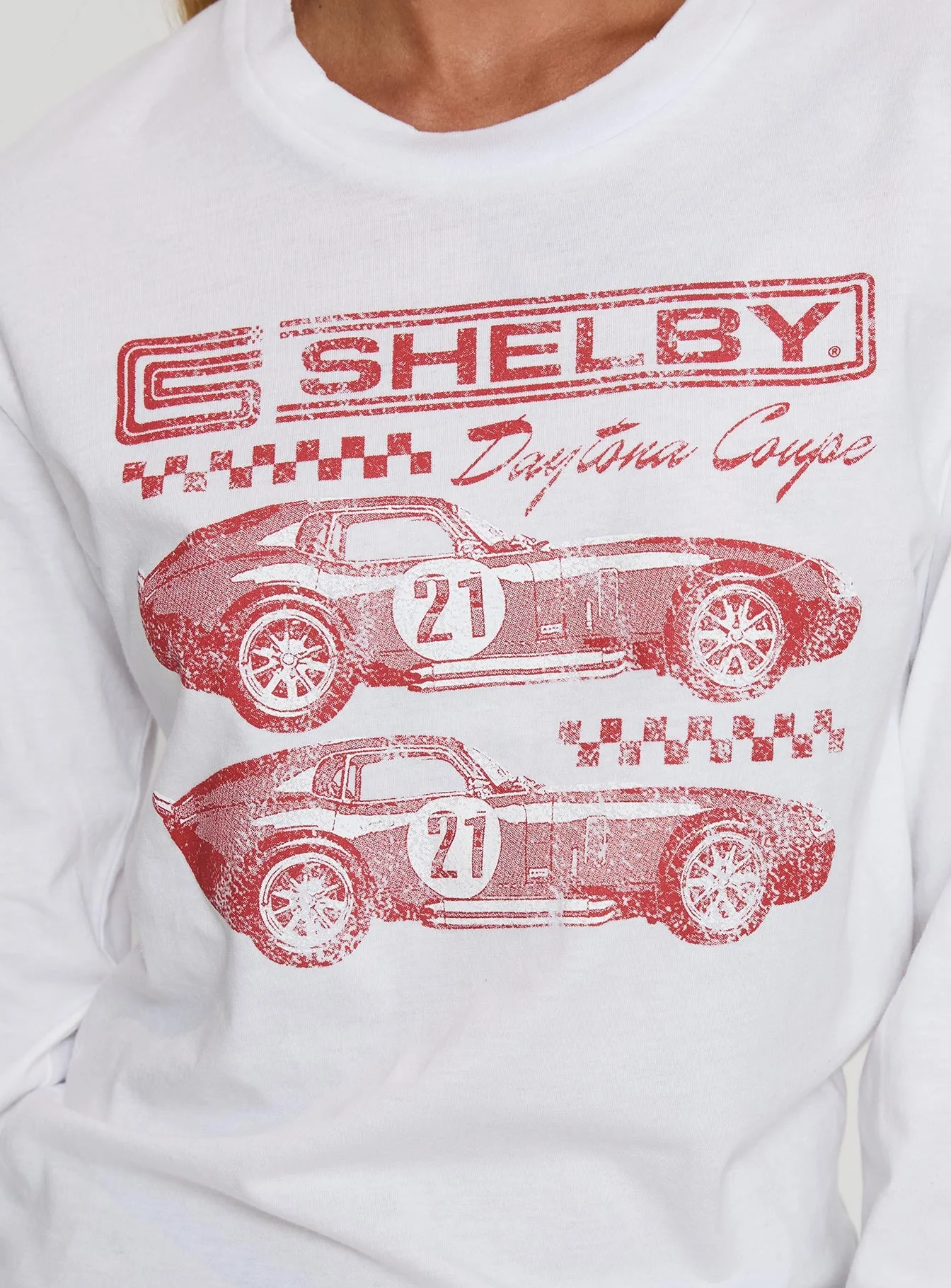 Shelby Daytona Long Sleeve Top Washed Bright White - Image 6