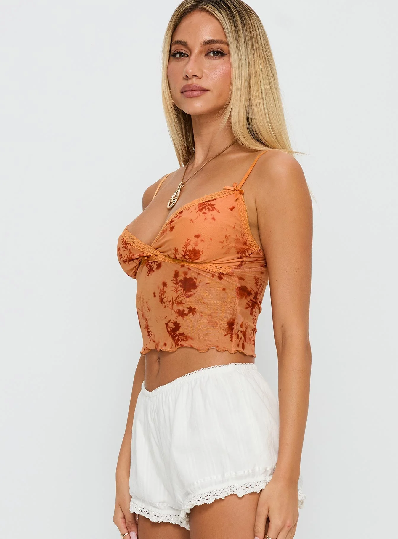 Shepherd Top Orange Floral - Image 3