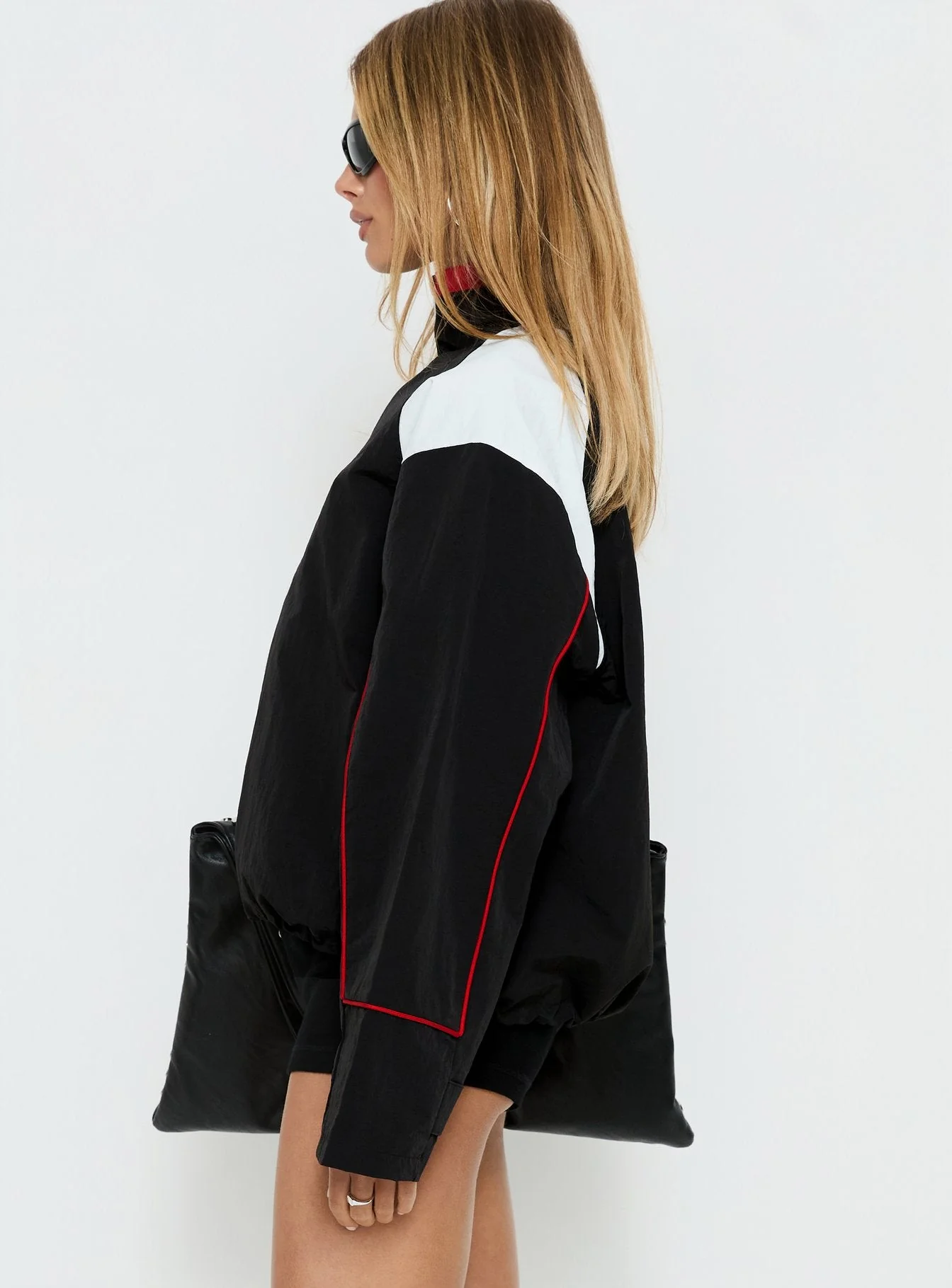 Shoreline Windbreaker Noir / White - Image 4