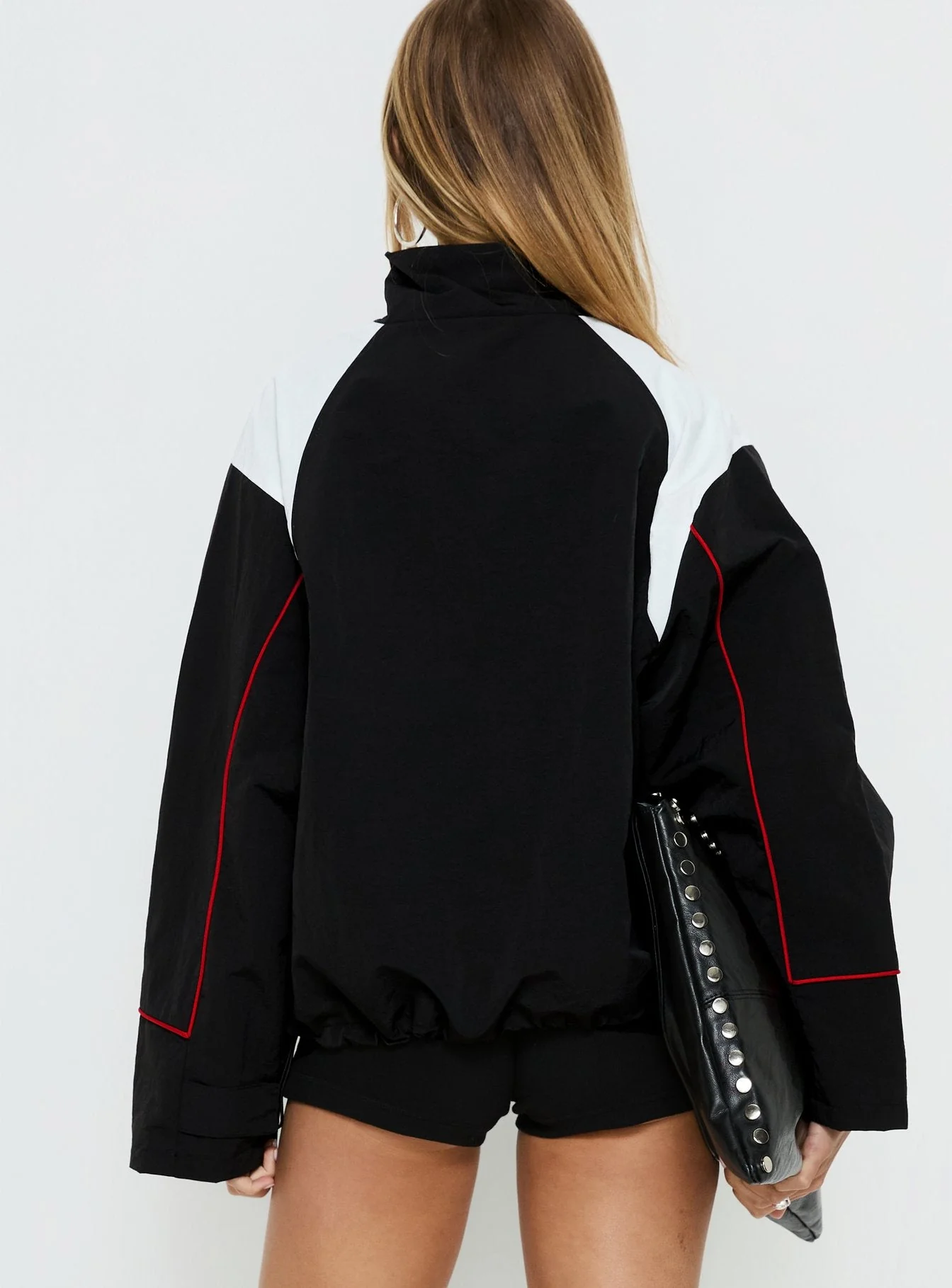 Shoreline Windbreaker Noir / White - Image 5