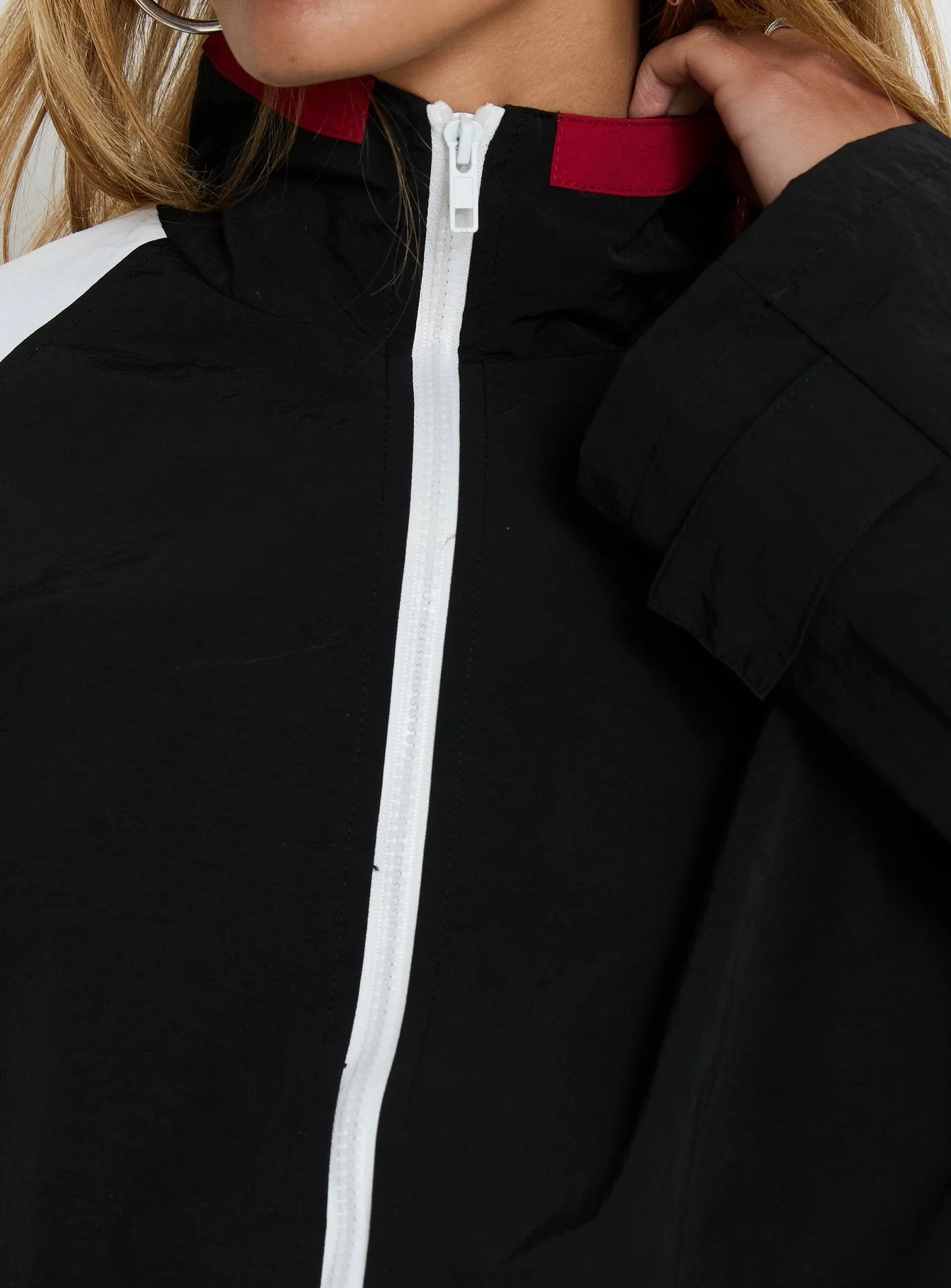 Shoreline Windbreaker Noir / White - Image 6