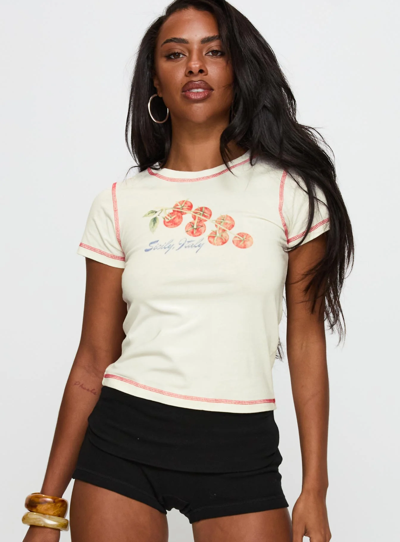 Siciliy Graphic Top Cream - Image 2