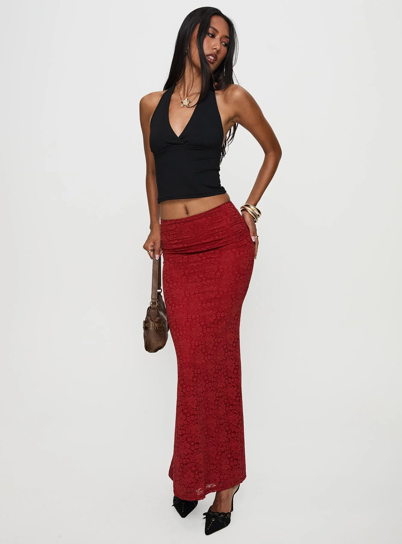 Silene Maxi Skirt Red - Image 2