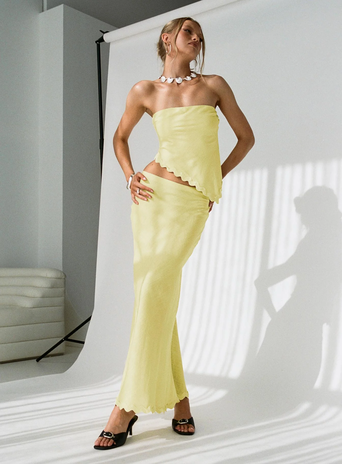 Silvershore Maxi Skirt Yellow - Image 10