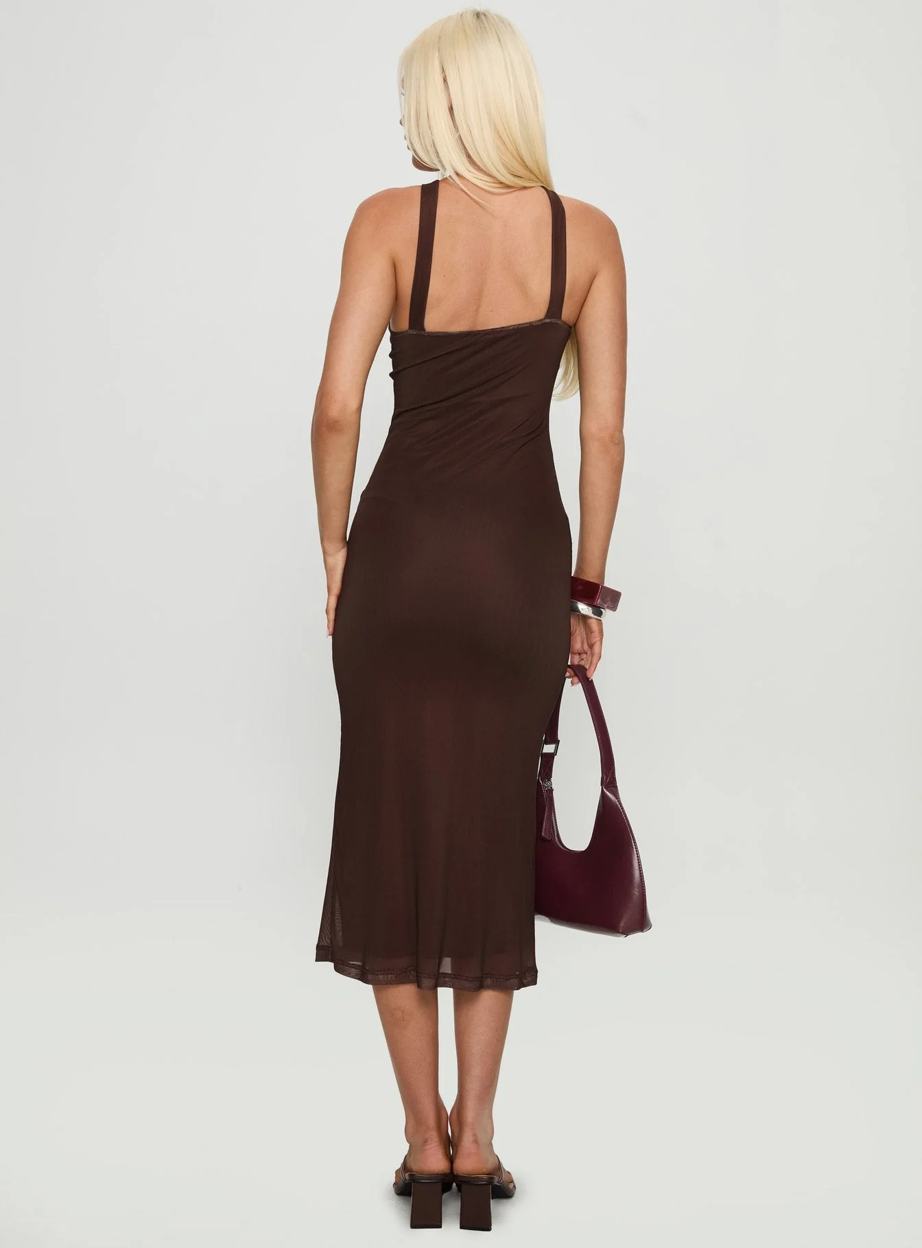 Silvra Maxi Dress Pink / Brown - Image 5