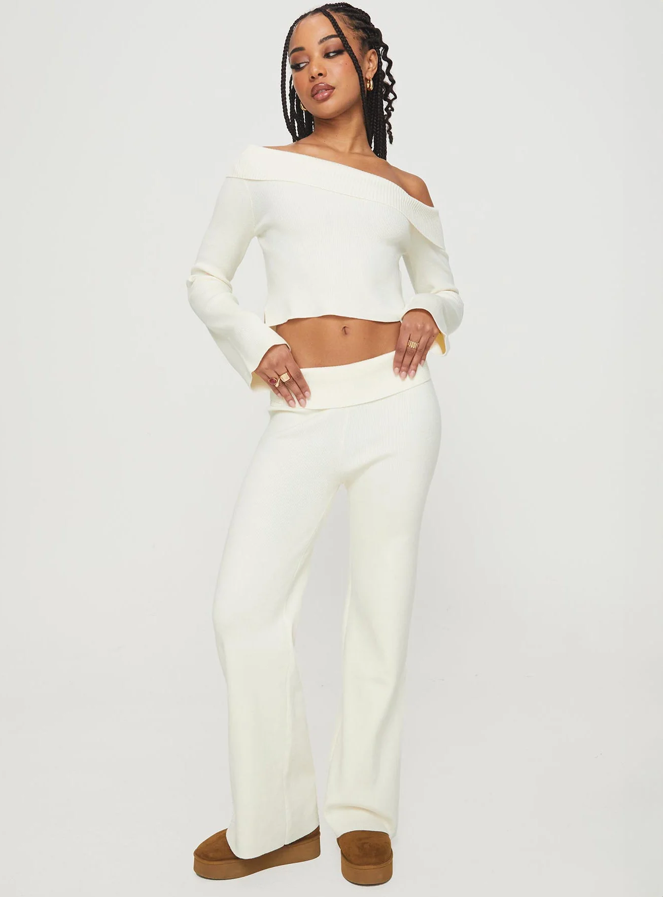 Sina Off The Shoulder Top Cream - Image 3