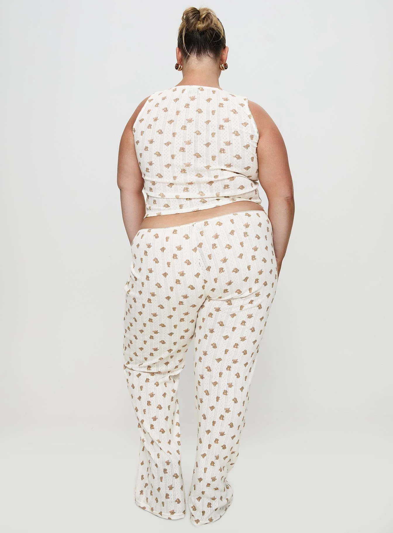 Sleepytea Pointelle Sleep Pant Multi Curve - Image 5