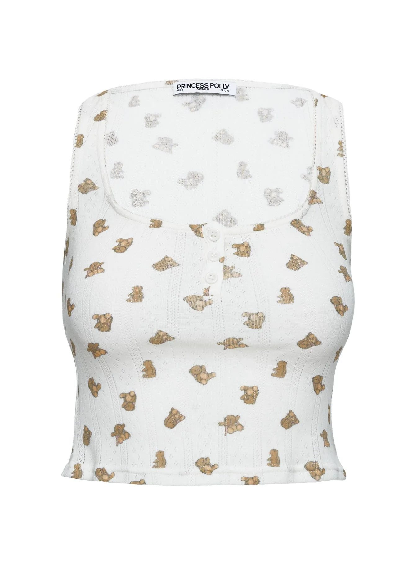 Sleepytea Pointelle Sleep Tank Top Multi - Image 5