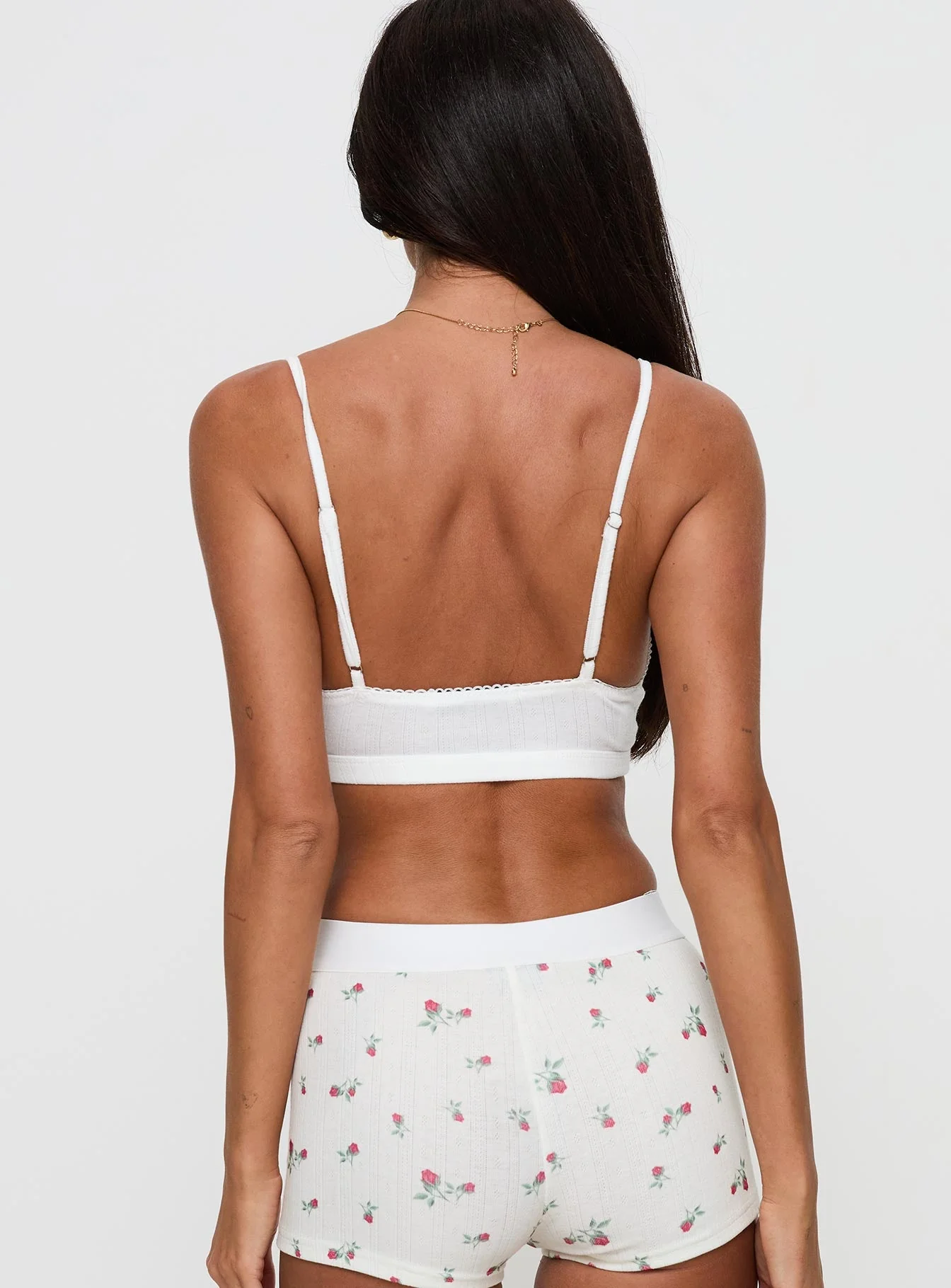 Slumber Pointelle Sleep Bralette White - Image 5